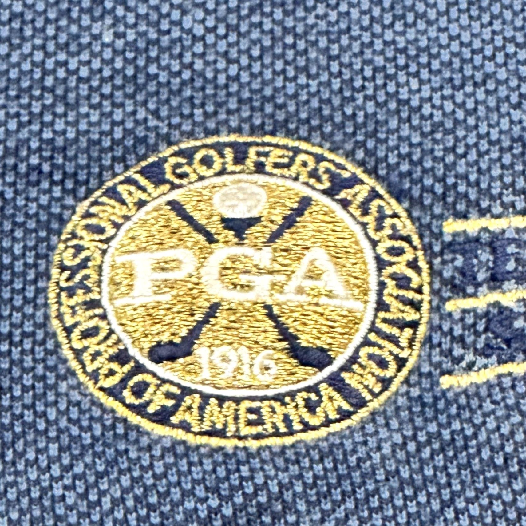 Izod IZOD Club Sweater Vest Mens Large Blue V Neck PGA Tennessee Section Golf Logo Size US L / EU 52-54 / 3 - 3 Thumbnail