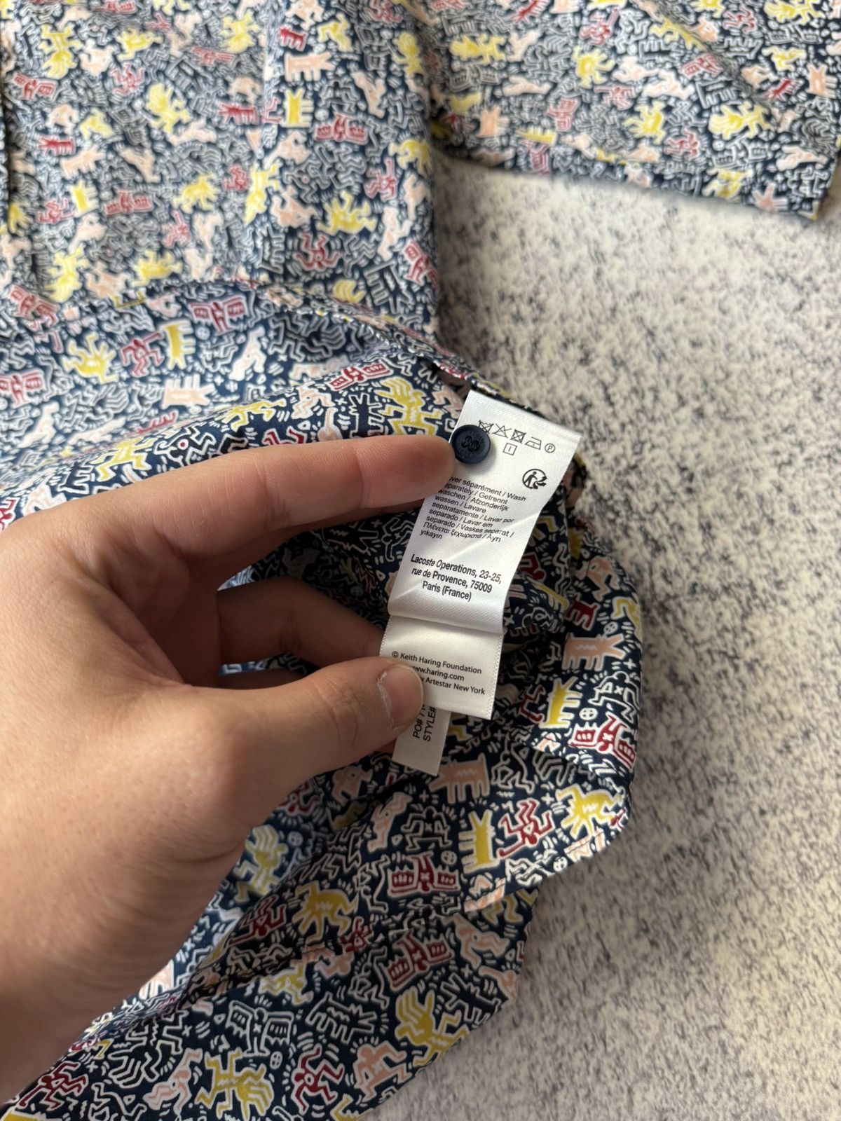 Japanese Brand Lacoste & Keith Haring Monogram Polo Shirt Y2K Size XS / US 0-2 / IT 36-38 - 17 Thumbnail