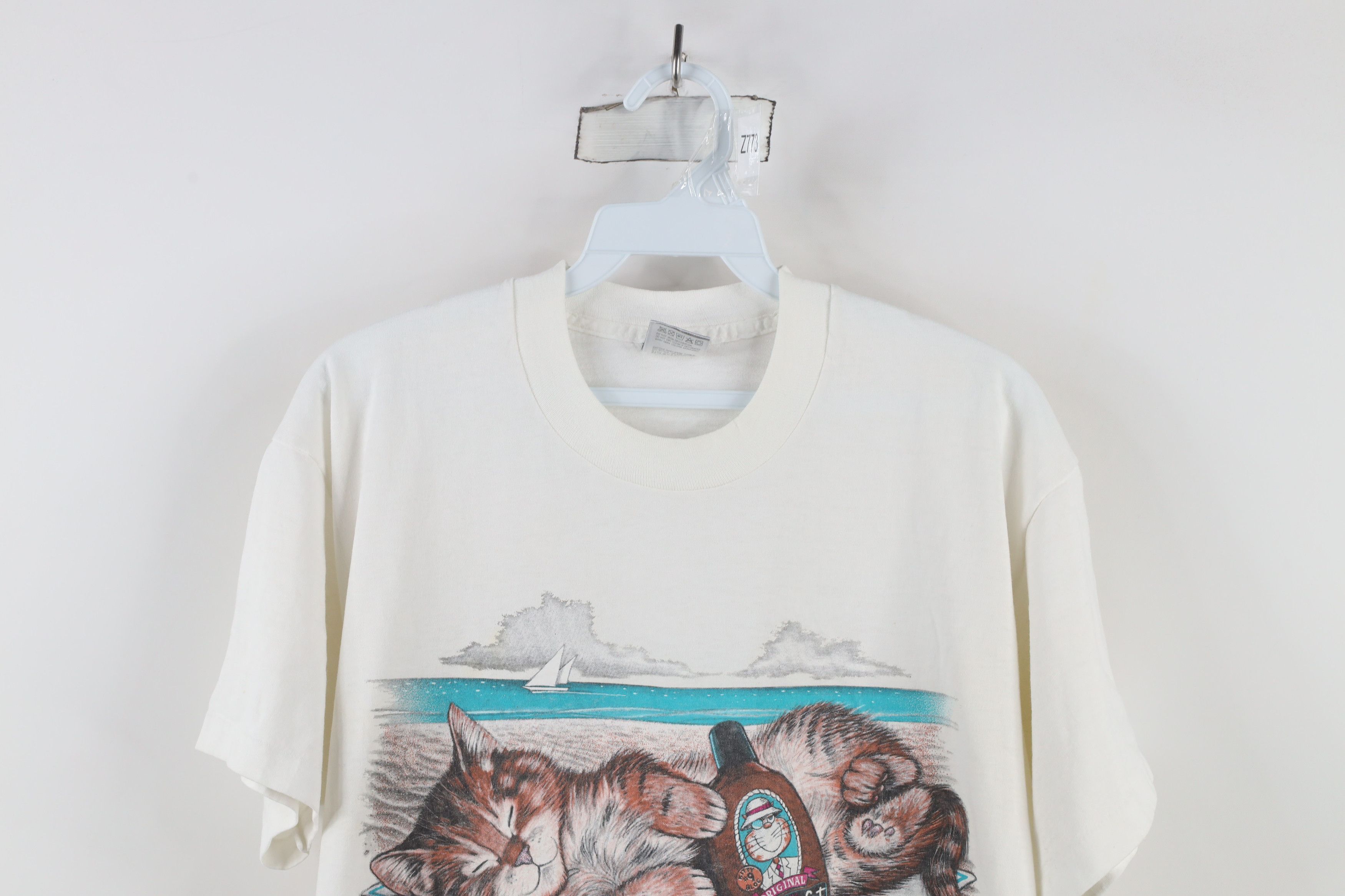 Vintage Vintage 90s Streetwear Cat Kitten Short Sleeve T-Shirt US Size XL / US 12-14 / IT 48-50 - 2 Thumbnail