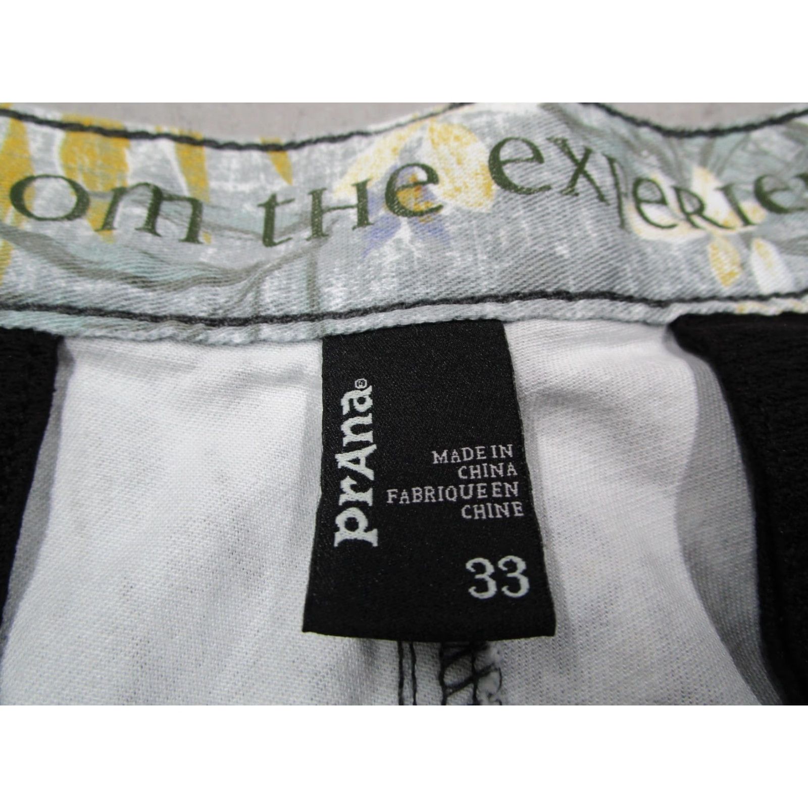 Prana PRANA Men's Green Floral TABLE ROCK Shorts - 33 - Flat Front - Organic Cotton Blend - Cargo Pockets - Classic Fit - Chino Style Size US 33 - 2 Thumbnail