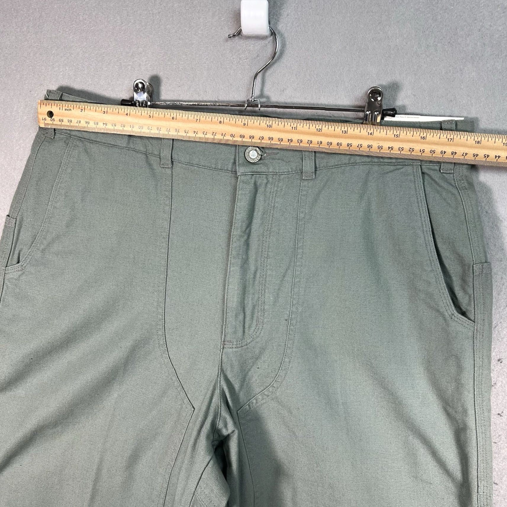 Patagonia VINTAGE Patagonia Stand Up Pants Adult 36 Green Organic Cotton Workwear Carpenter Mens Pants 36 Green Regular Inseam 34 Size US 36 / EU 52 - 3 Thumbnail