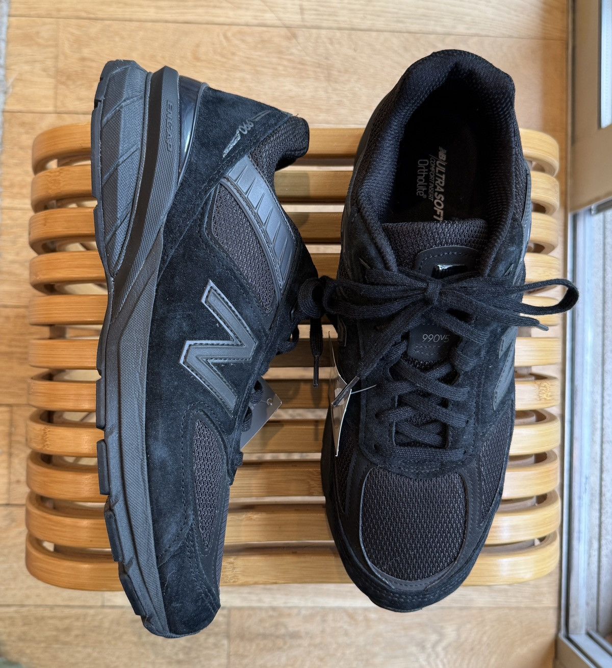 New Balance New Balance 990 v5 Made in America Black 11 Size US 11 / EU 44 - 4 Thumbnail