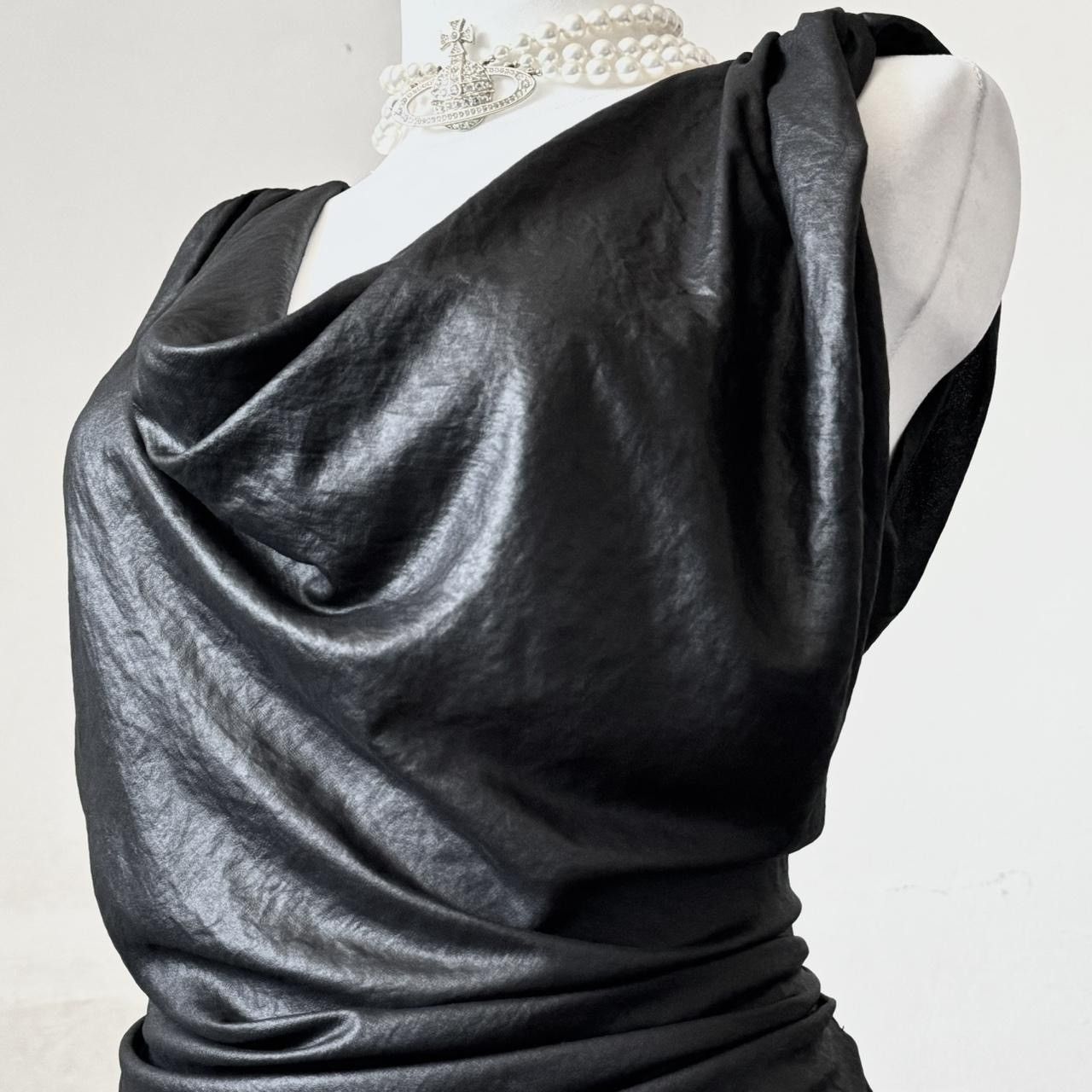 Vintage Stunning Avant - Garde draped top/ blouse Size S / US 4 / IT 40 - 5 Thumbnail