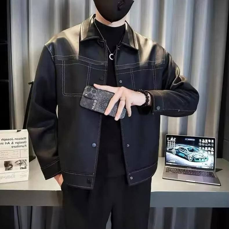 Japanese Brand × Vintage cropped suede leather jacket Size US XL / EU 56 / 4 - 1 Thumbnail