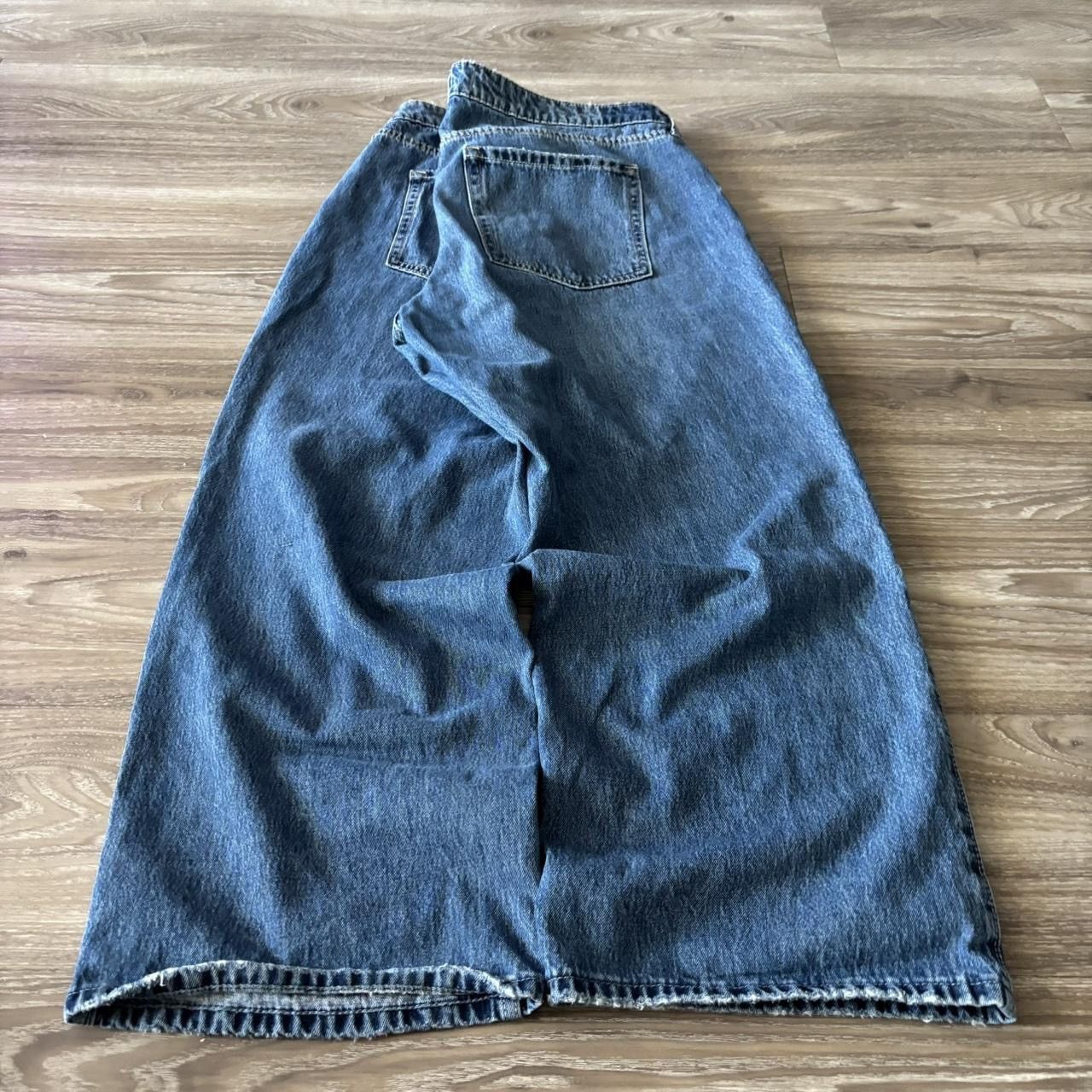 Vintage Crazy Vintage Y2K/2000s Low Rise Baggy Medium Wash Streetwear Skater Denim Jeans! 38x29 Size US 38 / EU 54 - 4 Thumbnail