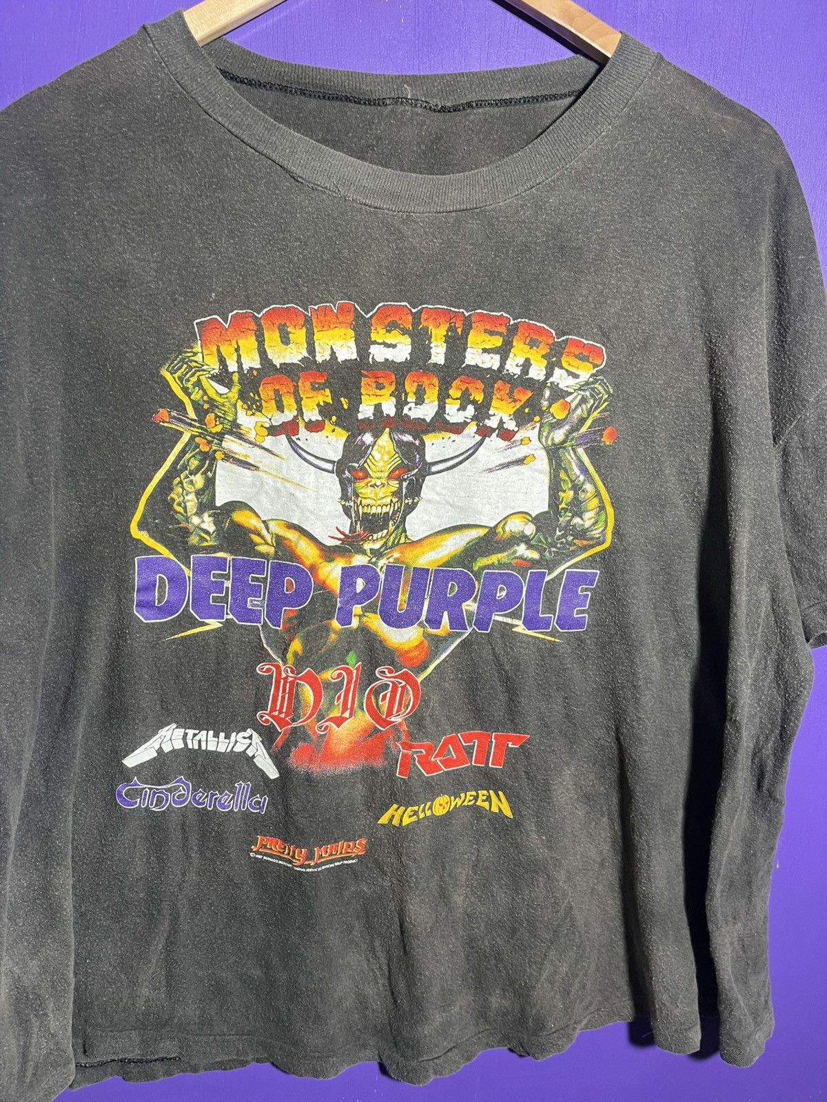 Band Tees × Vintage Vintage 1987 Monsters of rock USA/Euro concert t-shirt Size US L / EU 52-54 / 3 - 3 Thumbnail