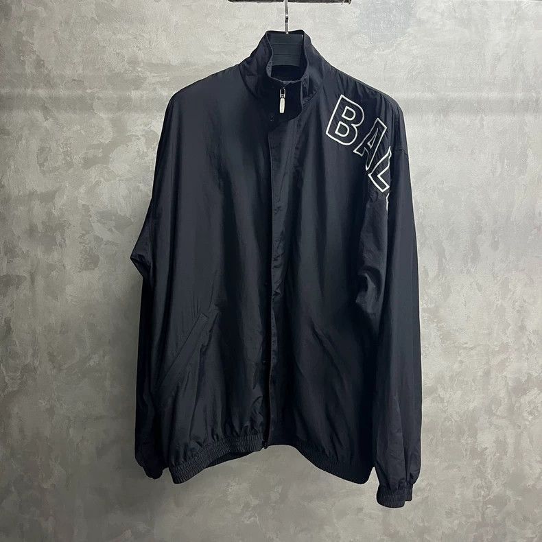 Balenciaga Balenciaga Black Printed Zip Jacket-2506 Size US XXS / EU 40 - 1 Thumbnail
