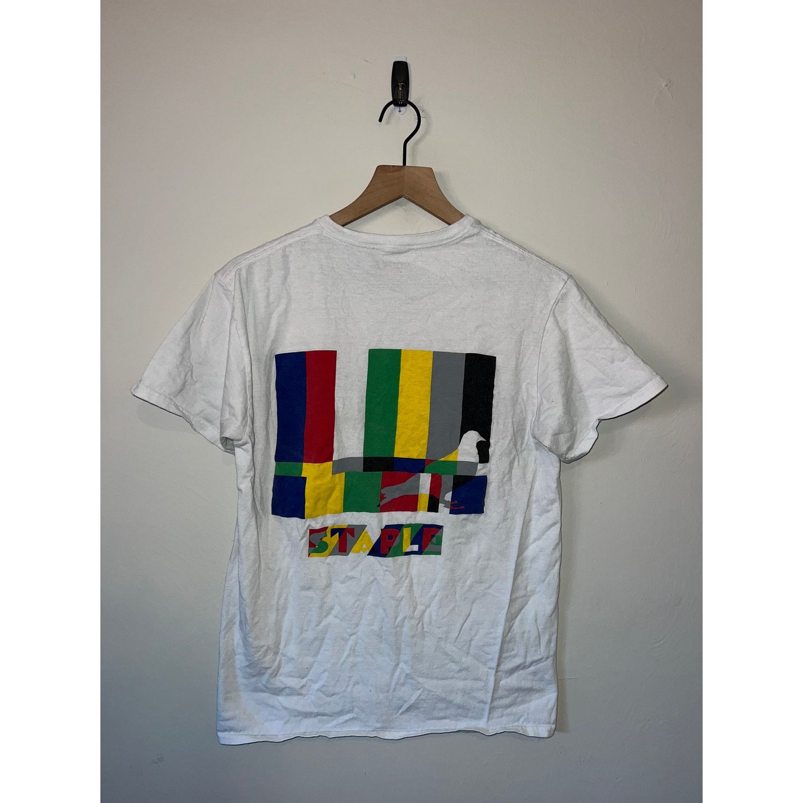 Staple Staple Pigeon Shirt White Multicolor Graphic Tee 2000s M Size US M / EU 48-50 / 2 - 1 Thumbnail