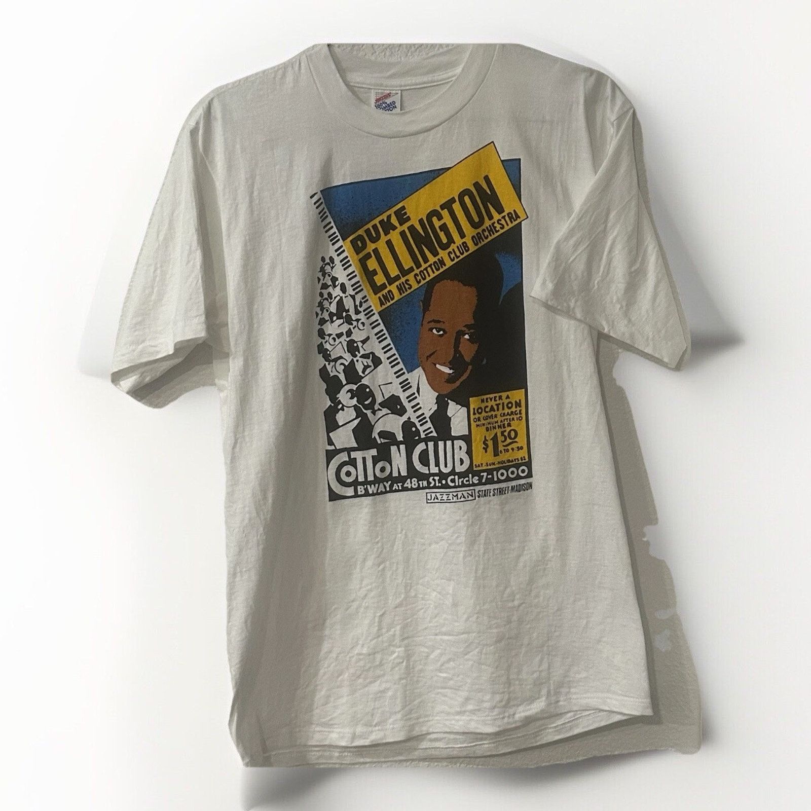 Vintage VTG 90s Duke Ellington Jazz Art Men’s X-Large Single Stitch Size US XL / EU 56 / 4 - 1 Thumbnail