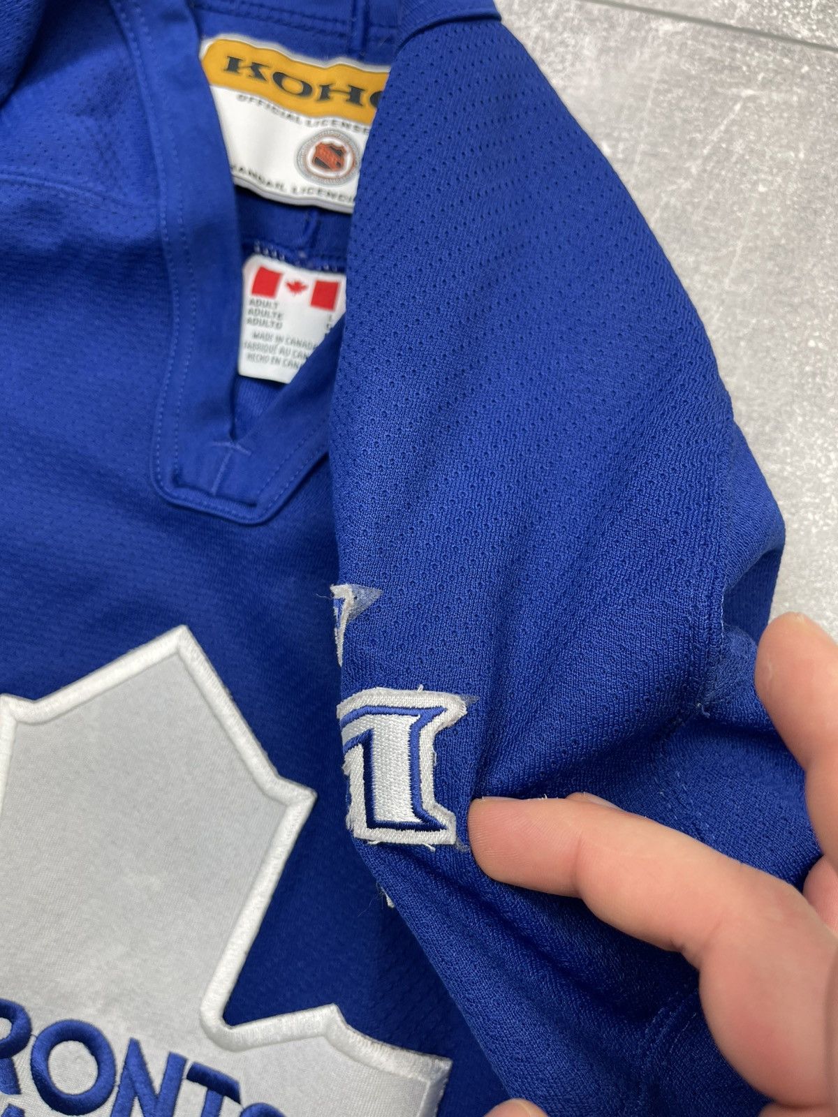 NHL Vintage 90s Koho Toronto Maple Leafs NHL Blanked Jersey Size US L / EU 52-54 / 3 - 14 Thumbnail