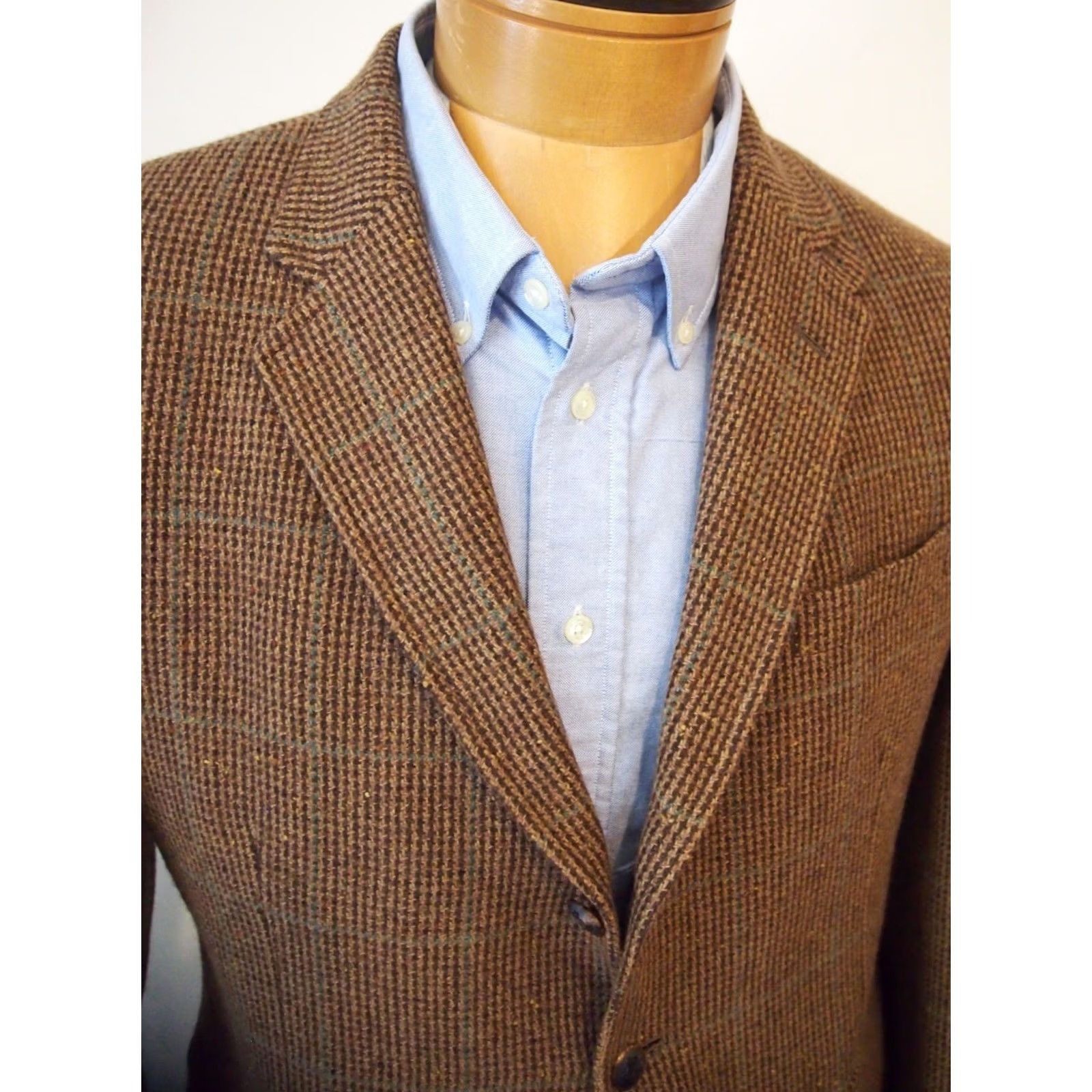 Polo Ralph Lauren Polo Ralph Lauren Sport Coat 42L Brown Wool Blend Tweed Houndstooth Tic Weave NWT Mens Size US XL / EU 56 / 4 - 5 Thumbnail