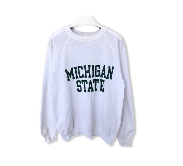 Image of Vintage Michigan State Spell Out Sweatshirt, Men's (Size Small)