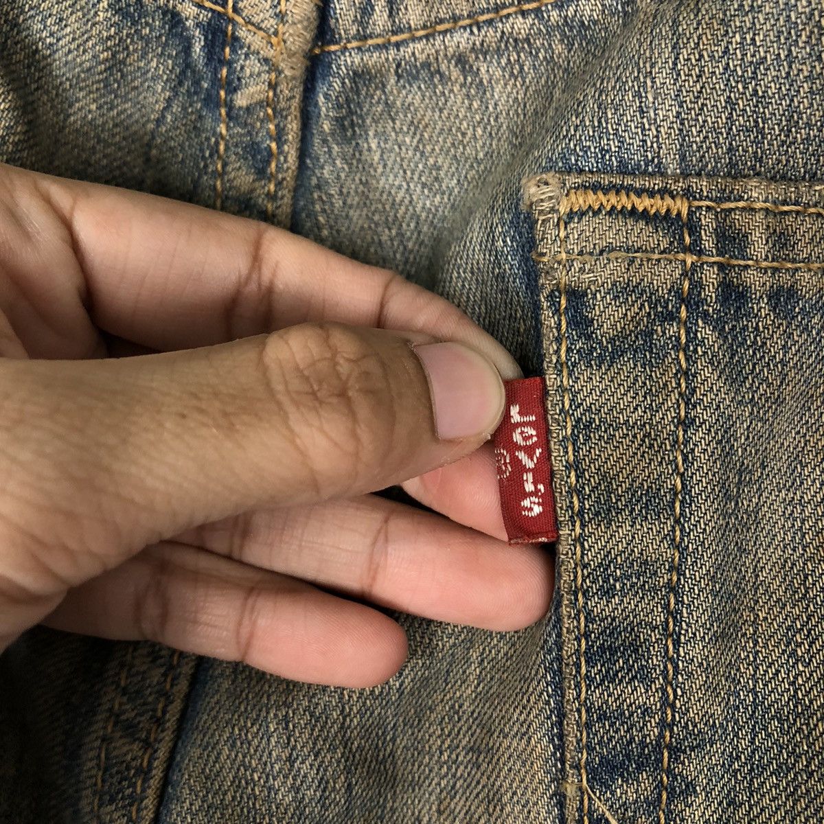 Levi's 🔥Vintage Distressed Denim Rusty Design Levi’s 501 Size US 32 / EU 48 - 17 Thumbnail