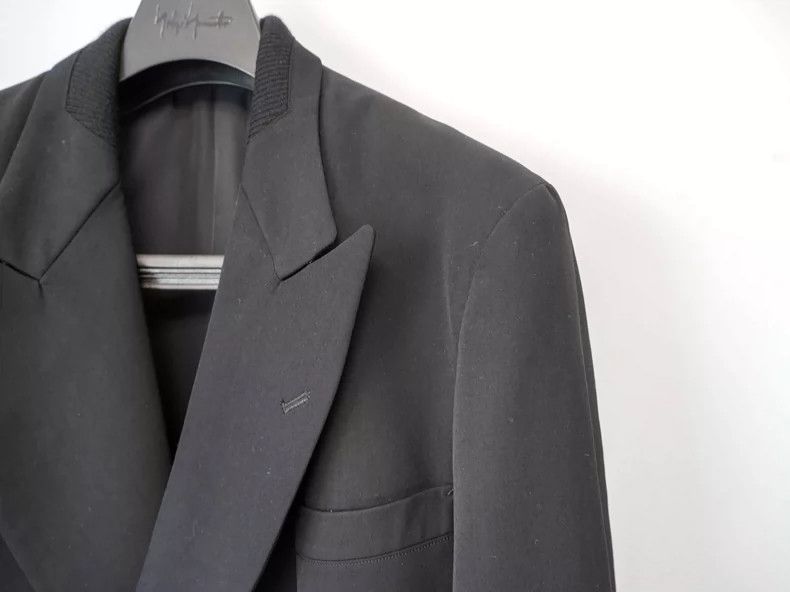 Yohji Yamamoto Yohji Yamamoto 1995 AW Knit Gun Neck Double Breasted Jacket Size US S / EU 44-46 / 1 - 3 Thumbnail