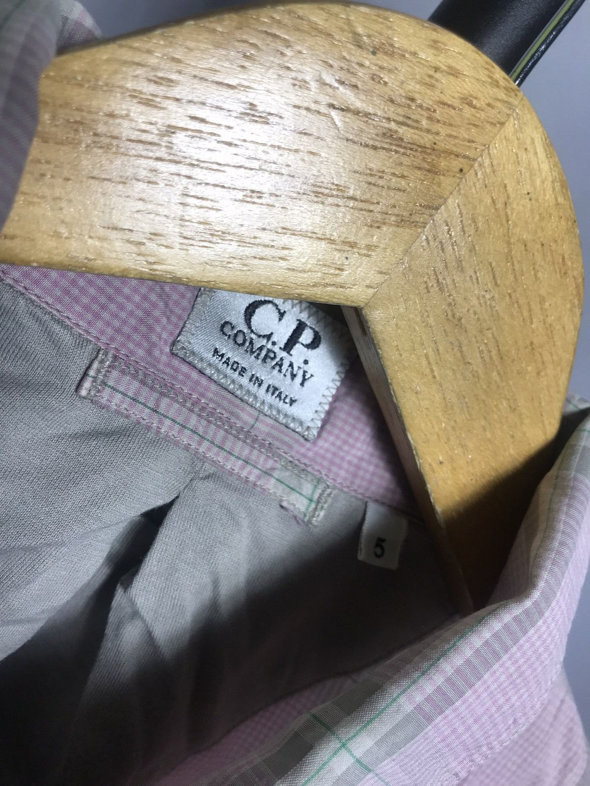 Vintage C.P. Company plaid mens shirt button pink short sleeve Size US L / EU 52-54 / 3 - 5 Thumbnail
