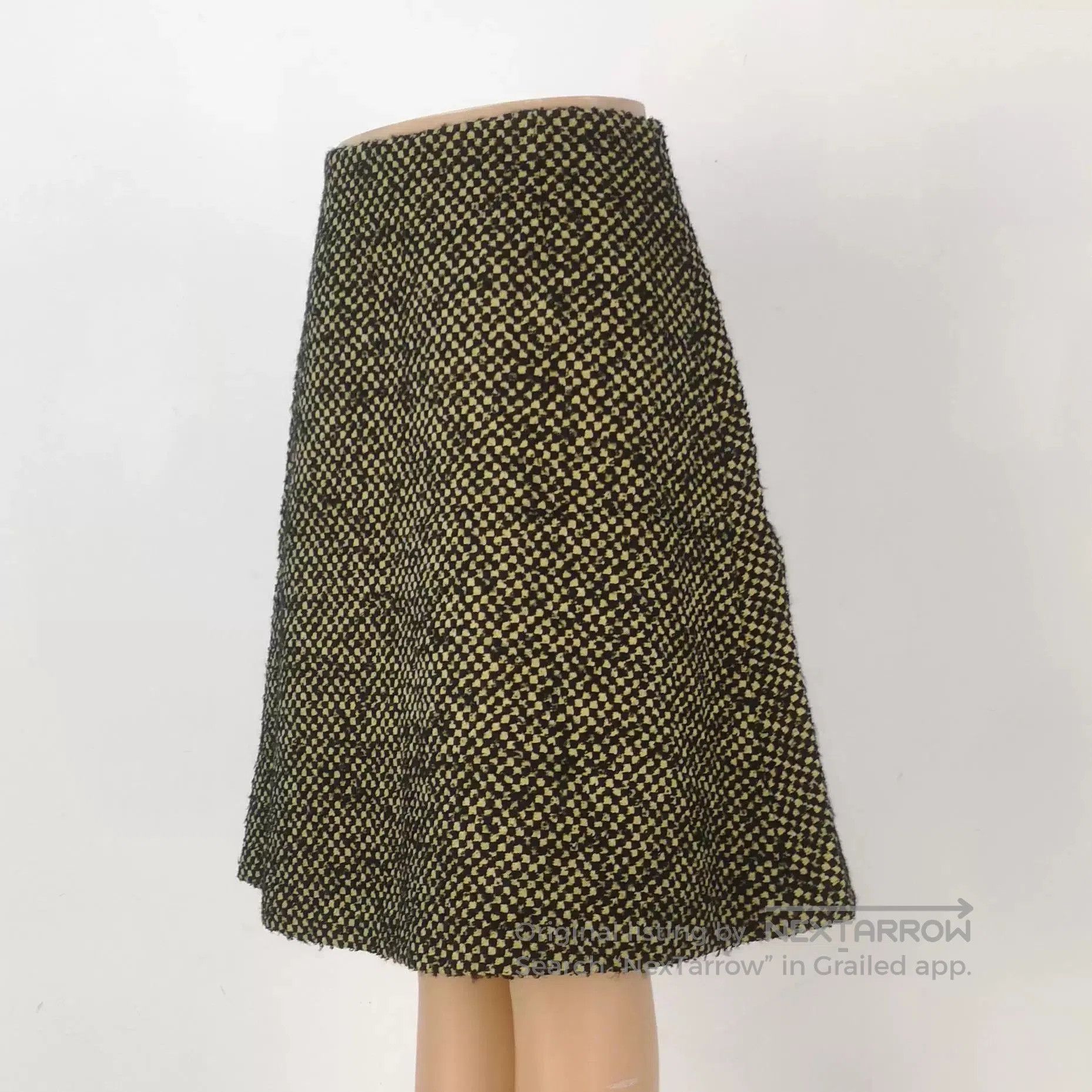Prada Elegant Wool Blend Flared Skirt by Prada. Size 22" - 2 Thumbnail