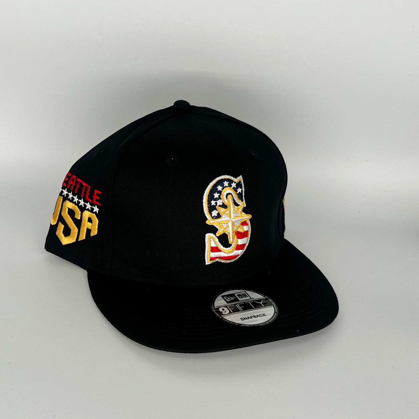 New Era Black Seattle Mariners Seattle USA Side Patch New Era MLB Size ONE SIZE - 1 Thumbnail