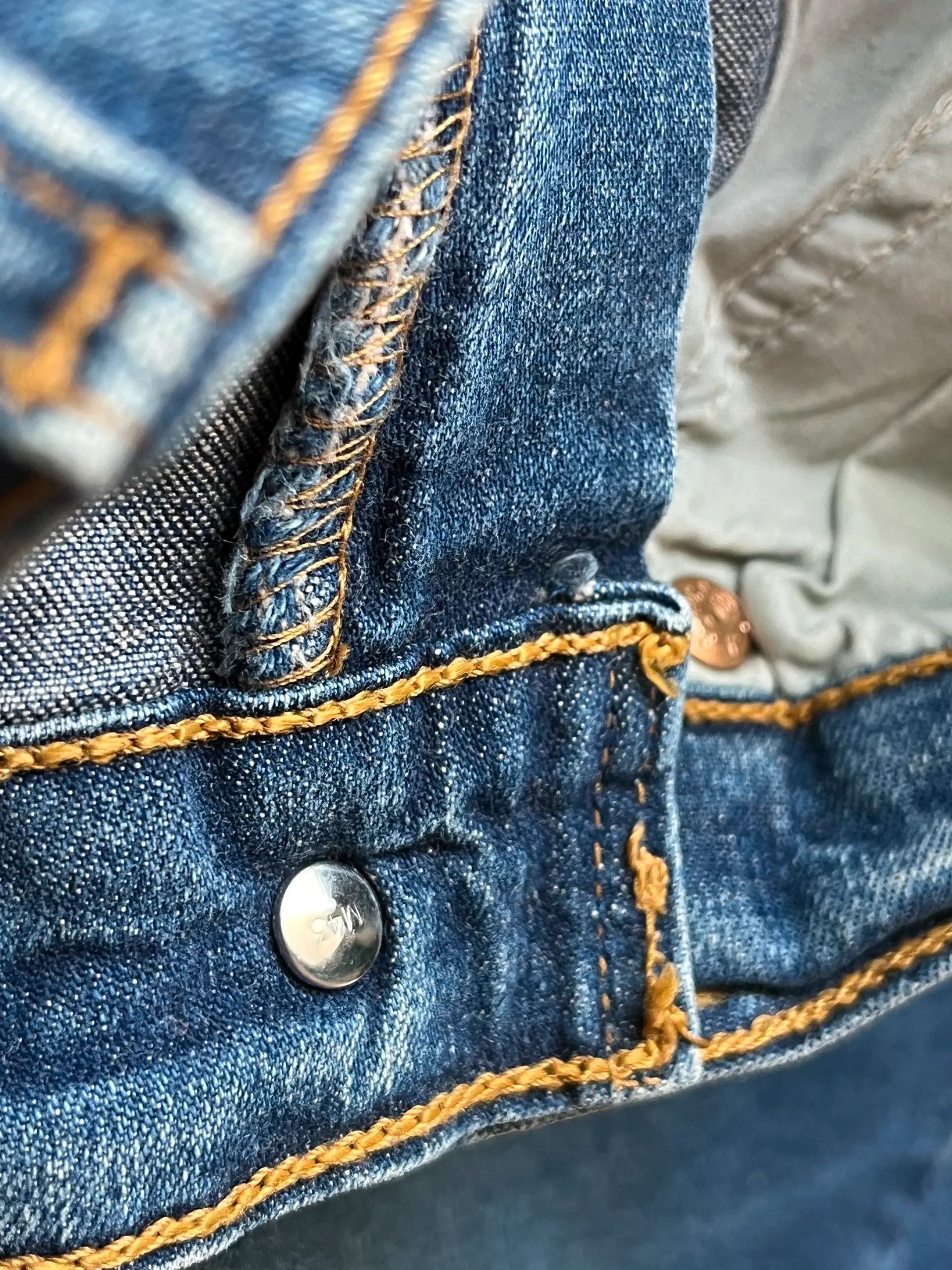 Levi's Levi’s 584 07 Flared Denim Women’s 2004 Y2K Rare Paint Size 28" / US 6 / IT 42 - 15 Thumbnail