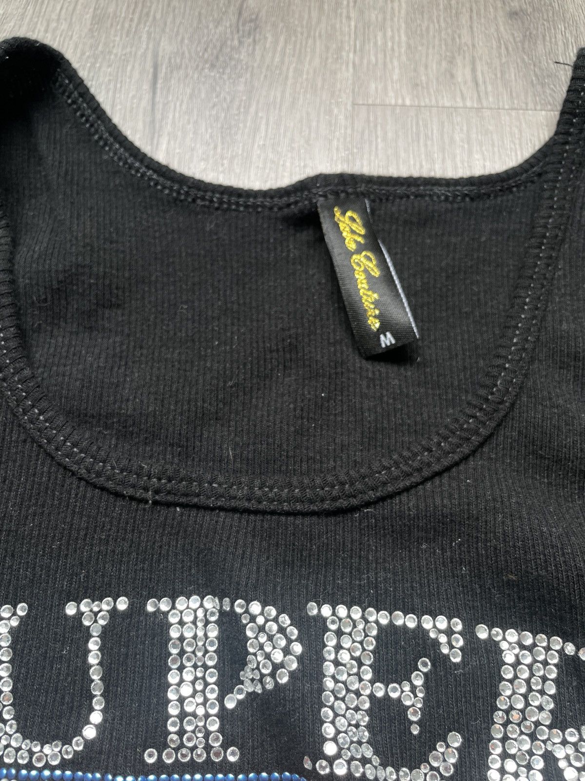 Other Y2K “Super B Rhinestone” Tank Top (Sz.M) Size M / US 6-8 / IT 42-44 - 3 Thumbnail