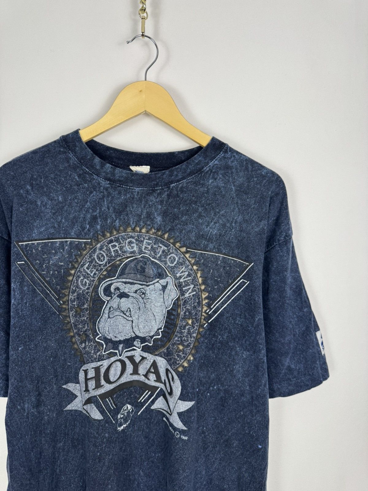 Starter Vintage 90s Starter Georgetown Hoyas Tee Size US XL / EU 56 / 4 - 4 Thumbnail
