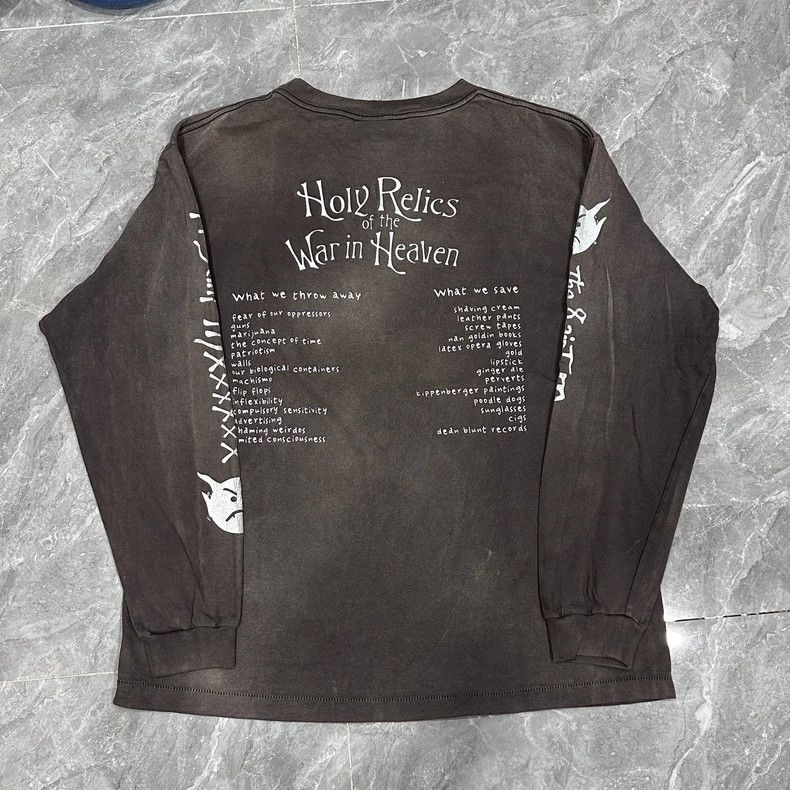 Saint Michael Saint Michael Wash and make old long sleeved shirts Size US XL / EU 56 / 4 - 2 Thumbnail
