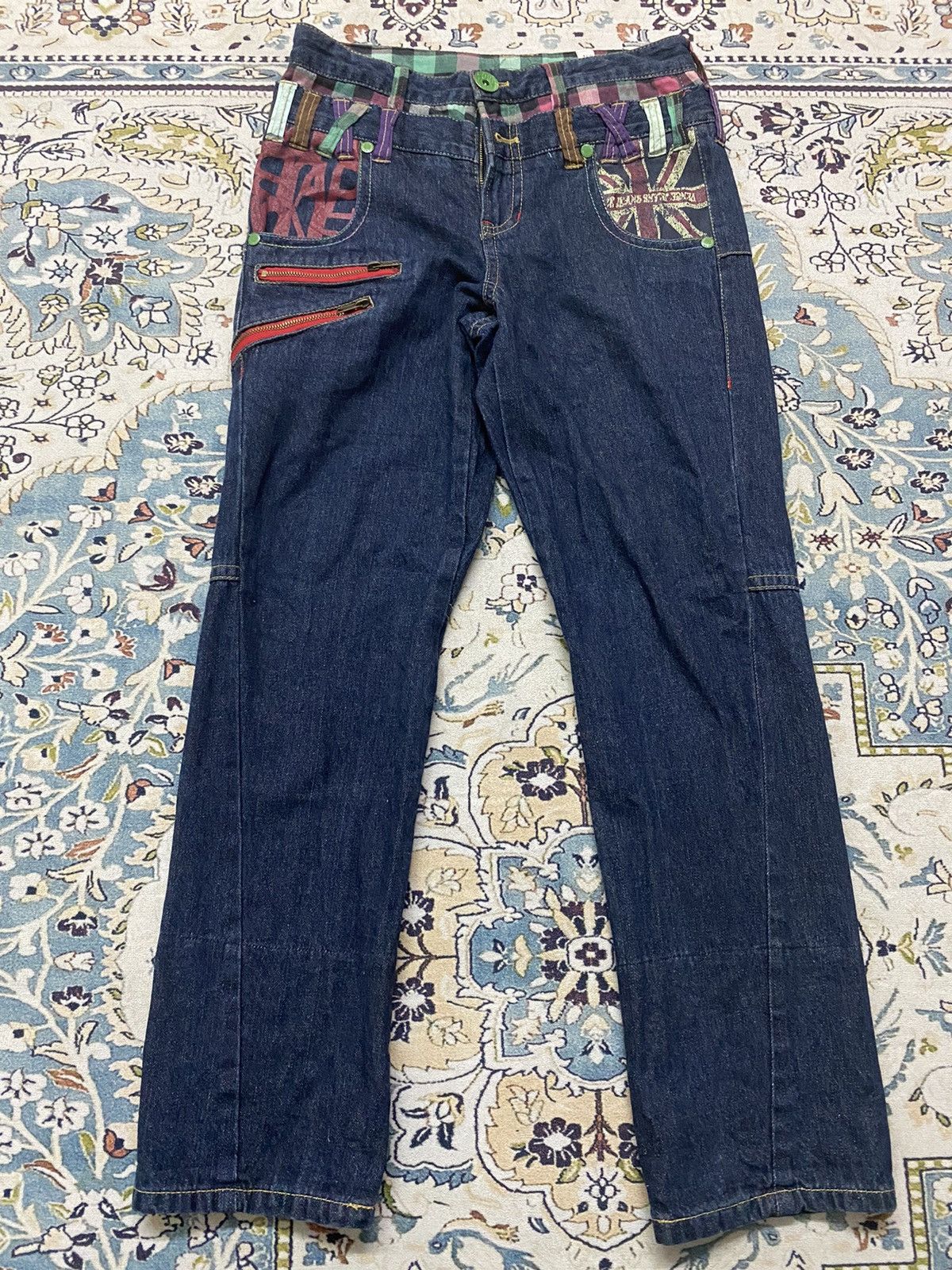 Vintage 🔥 Double Waist Jeans X Cornflake Size US 32 / EU 48 - 2 Thumbnail