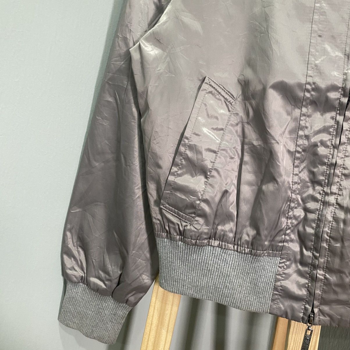 Burberry Archive Burberry MetallicGrey Equestrian Knight BomberJacket Size L / US 10 / IT 46 - 10 Thumbnail