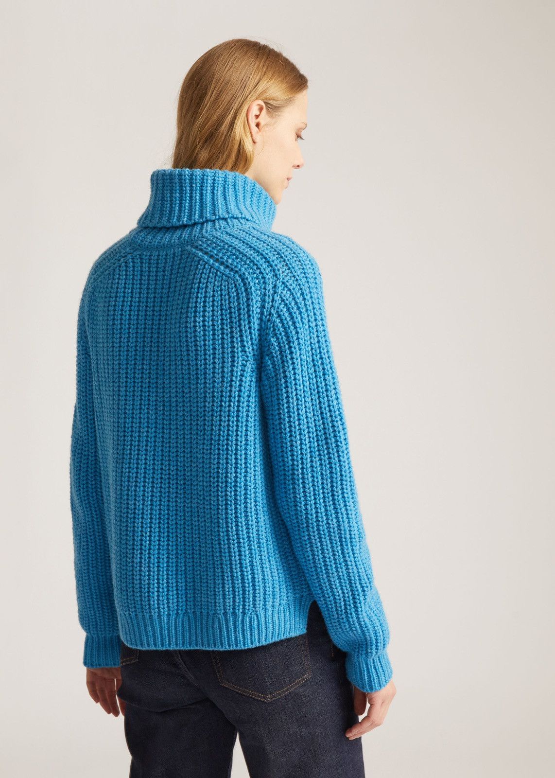 Loro Piana o1srvl11e0125 Davenport Turtleneck Sweater in Blue Size XS / US 0-2 / IT 36-38 - 2 Thumbnail