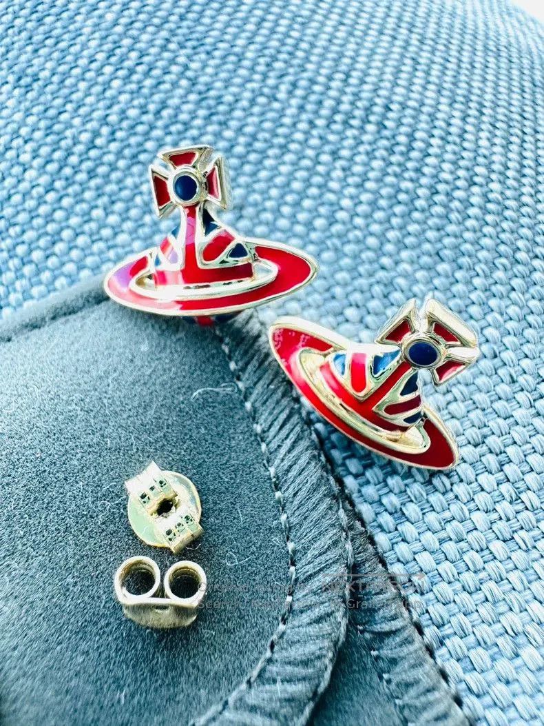 Vivienne Westwood Vivienne Westwood Enamel Saturn Earrings . Size ONE SIZE - 1 Thumbnail