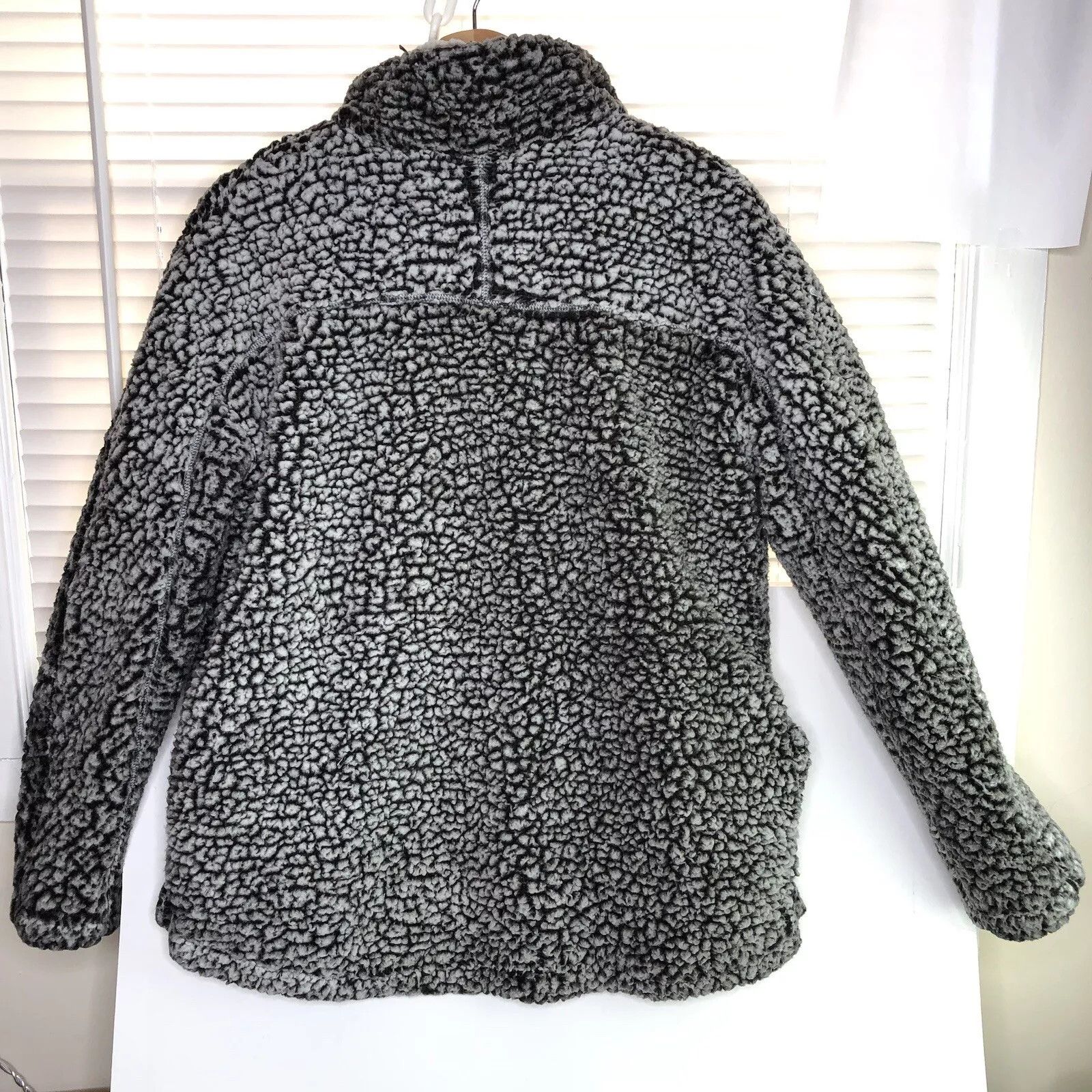 Other Sherpa Black White 1/4 Zip Jacket S Pullover Sweatshirt Size S / US 4 / IT 40 - 5 Thumbnail