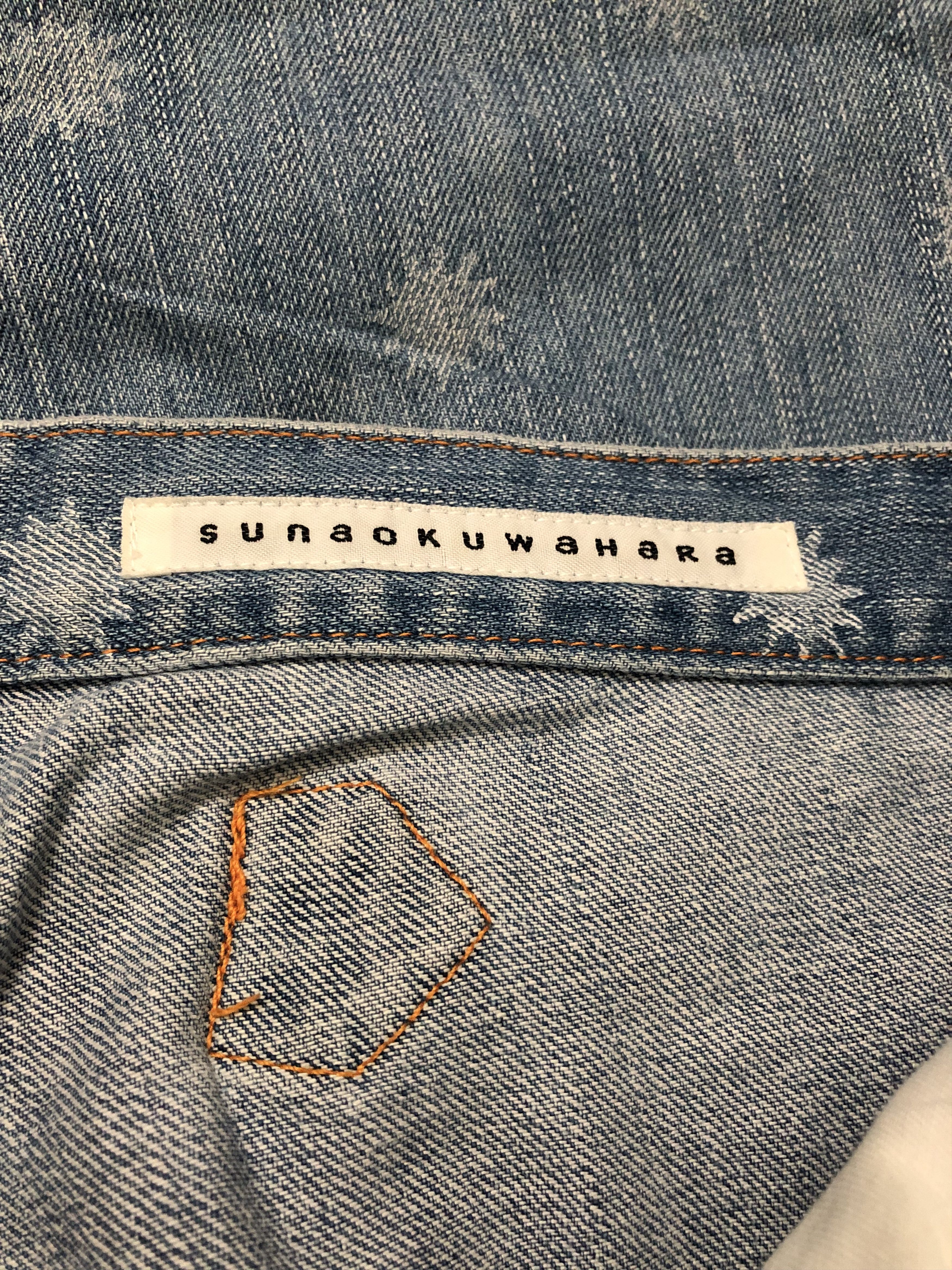 Designer × Issey Miyake × Japanese Brand Japanese Designer Sunao Kuwahara Distressed Design Jeans Size US 32 / EU 48 - 5 Thumbnail