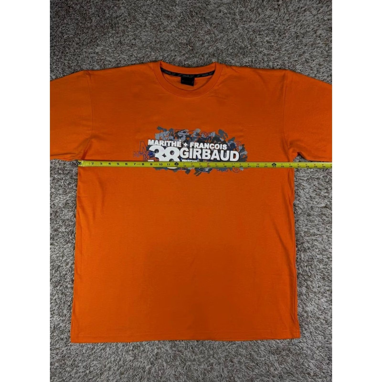 Vintage VINTAGE Marithe Francois Girbaud Orange Big 38 Graphic T-Shirt XXL Y2K Hip Hop Skate Mens Size US XXL / EU 58 / 5 - 6 Thumbnail