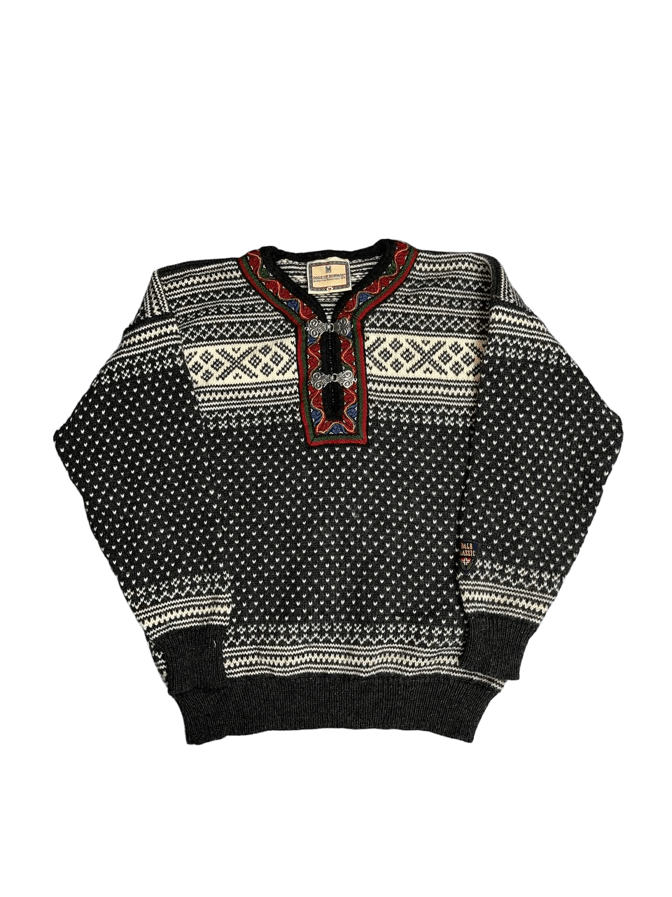 Dale Of Norway Dale of Norway Fair Isle Pure Wool Clasp Pullover Sweater Size US M / EU 48-50 / 2 - 1 Thumbnail