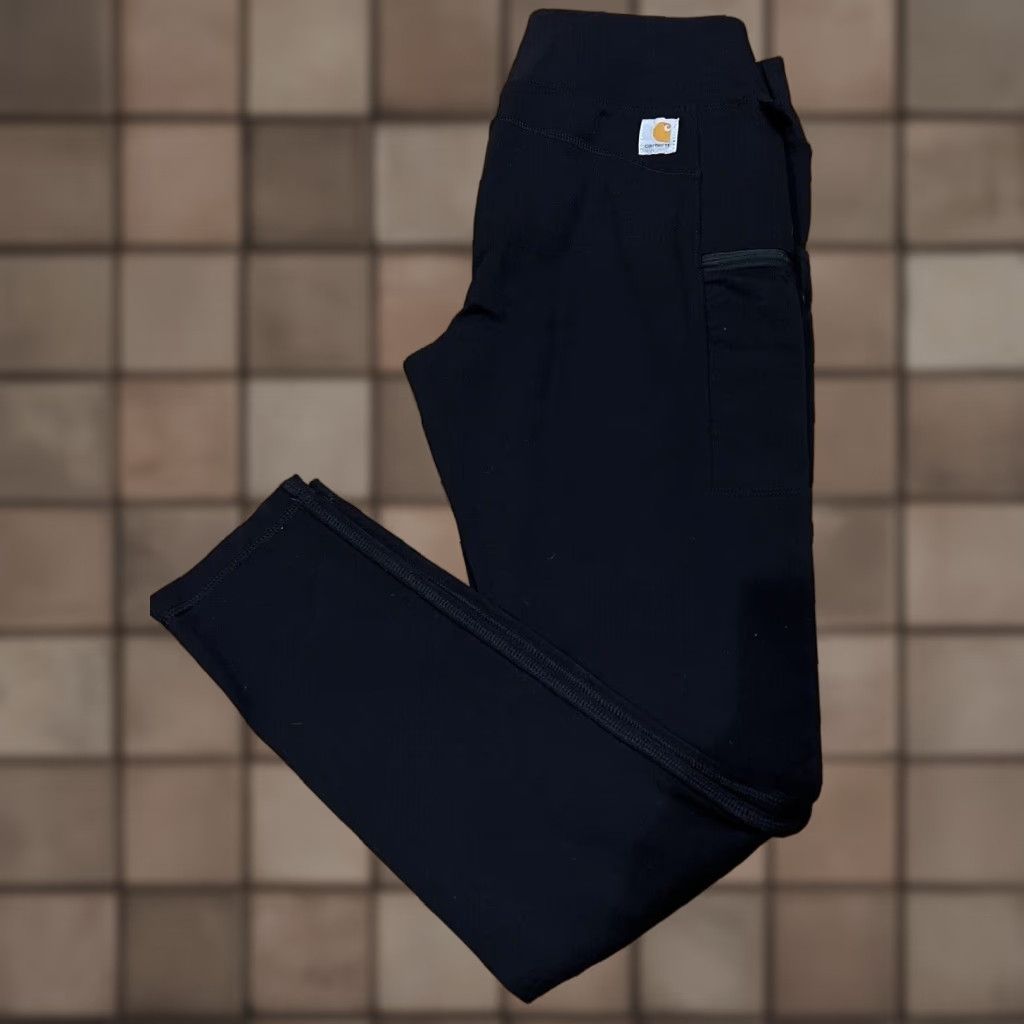 Carhartt VINTAGE Carhartt Women's Slim Fit Utility Pants Tapered Leg S Black Workwear Spring Fall Size 28" / US 6 / IT 42 - 1 Thumbnail