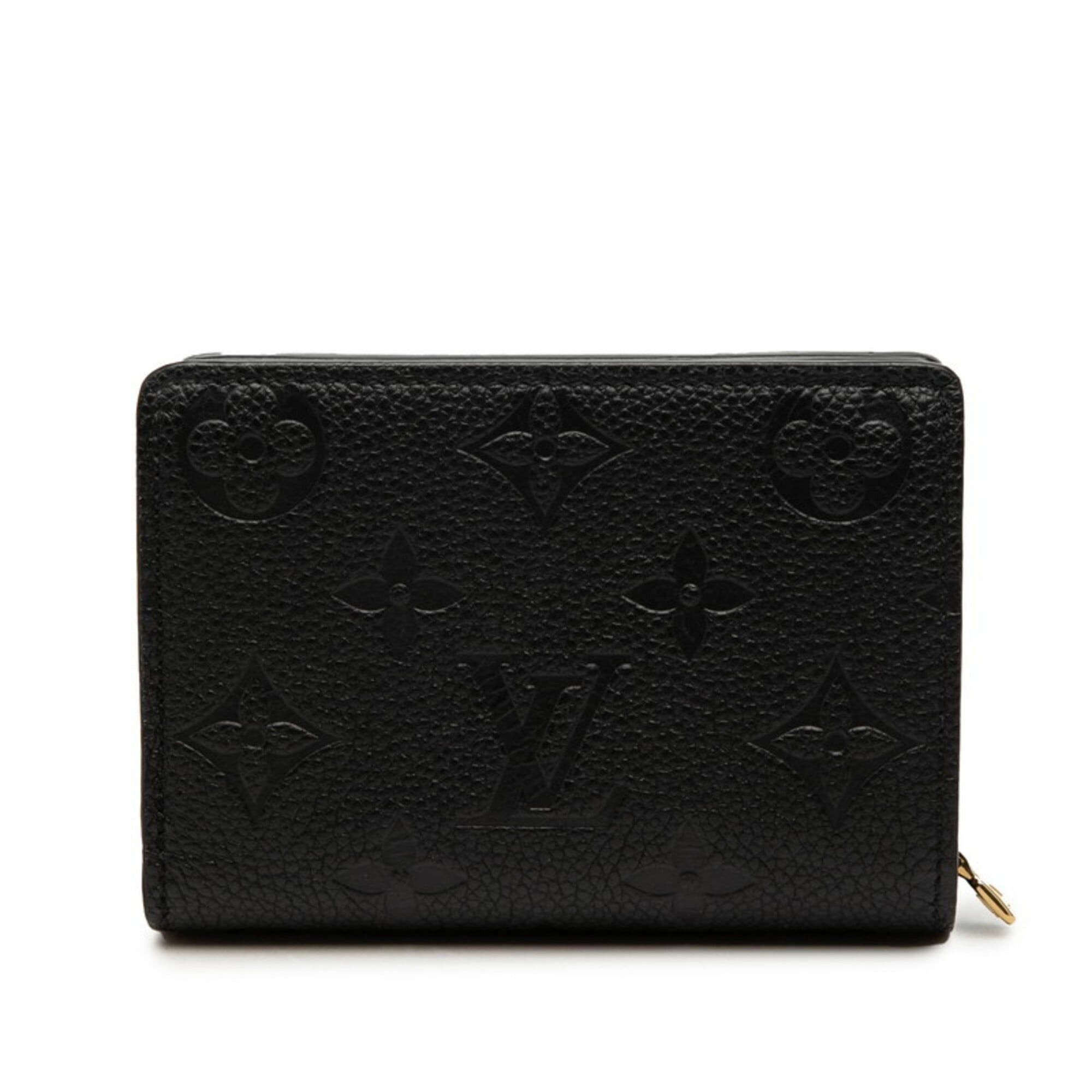 Louis Vuitton Louis Vuitton Monogram Empreinte Portefeuille Claire Bi-fold Wallet M80151 Noir Black Leather Women's LOUIS VUITTON Size ONE SIZE - 1 Thumbnail