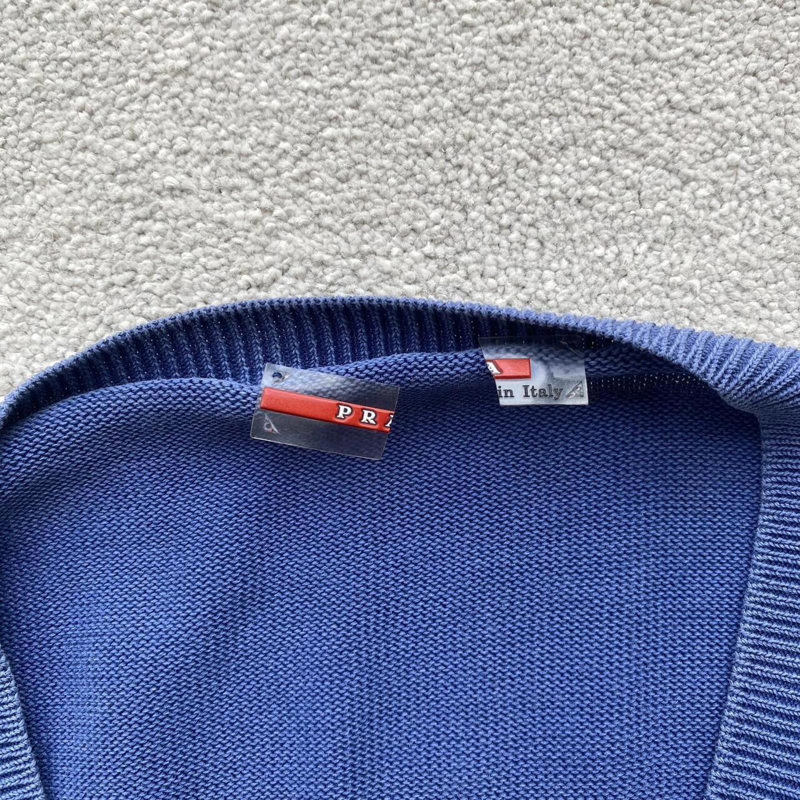 Prada Vintage Prada V Neck Sweat Sweatshirt Jumper Size US M / EU 48-50 / 2 - 2 Thumbnail