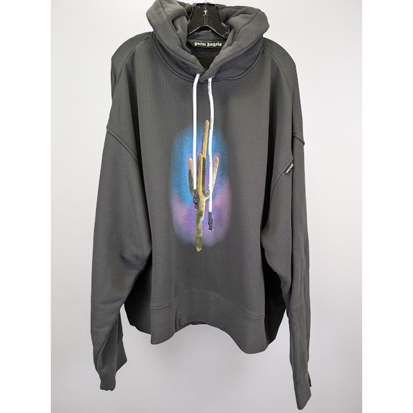 Palm Angels o1rshd1 Cactus Hoody Hoodie in Black / Green M Size US M / EU 48-50 / 2 - 2 Thumbnail