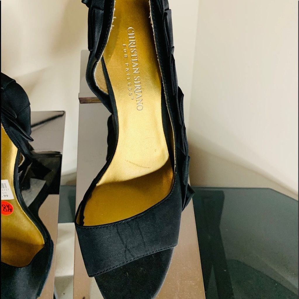 Other Christian Siriano Black Satin pumps size 8.5 Size US 8.5 / IT 38.5 - 2 Thumbnail