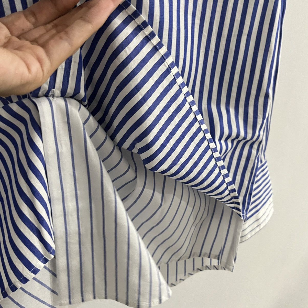 Solid Homme Solid Homme Wooyoungmi - Striped Layered Longsleeve Shirt Size US L / EU 52-54 / 3 - 5 Thumbnail