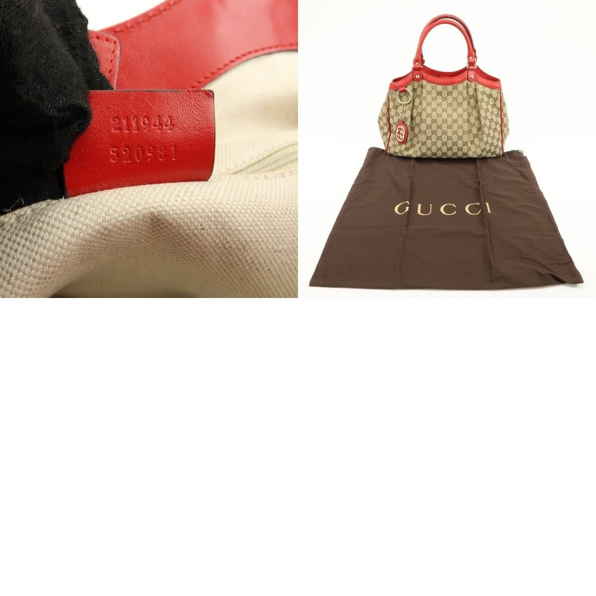 Gucci Gucci Sukey GG Canvas & Leather Tote Tan Size ONE SIZE - 8 Thumbnail