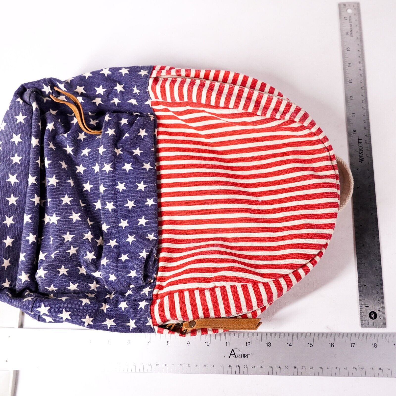 Other American Flag Stars Patriotic Backpack Book Bag Satchel 16" Size ONE SIZE - 6 Thumbnail