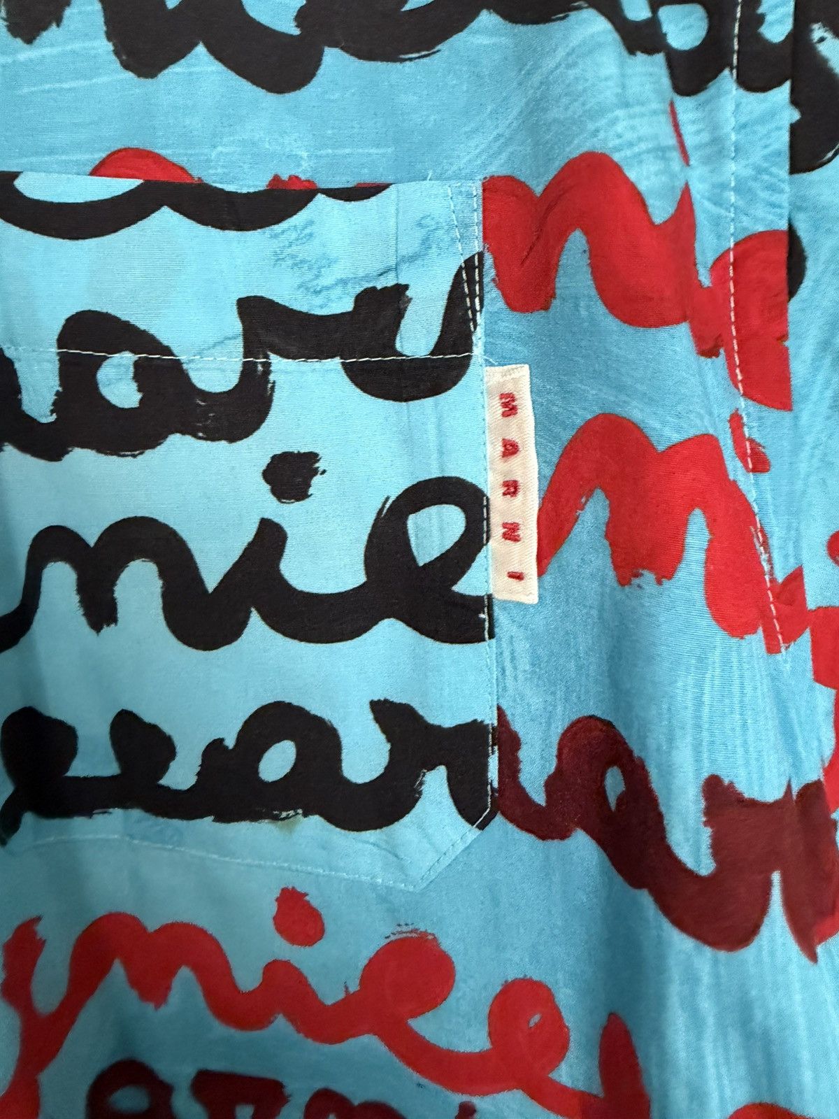 Marni Marni Short-Sleeve Shirt 'Turquoise Size US M / EU 48-50 / 2 - 5 Thumbnail