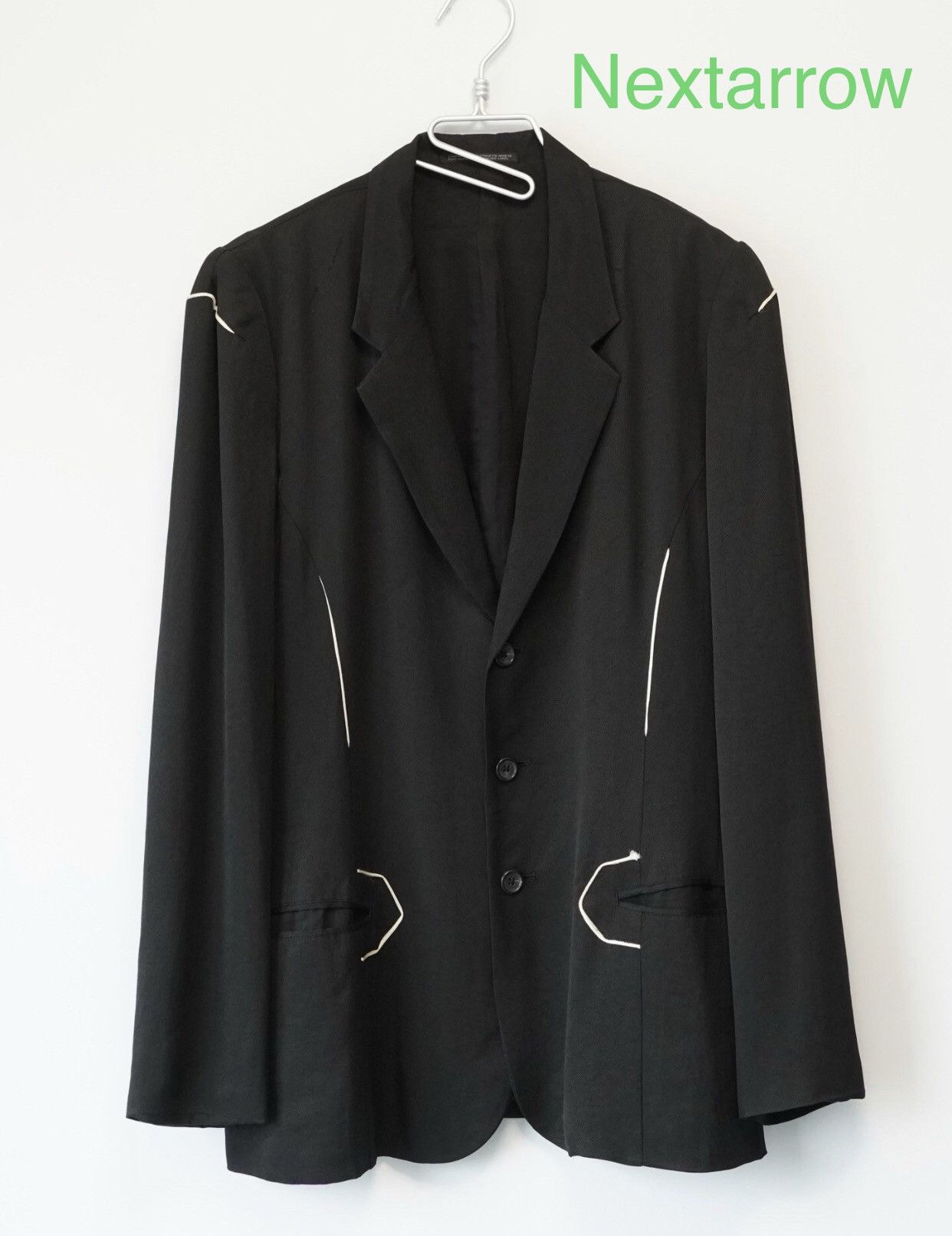 Yohji Yamamoto Yohjiyamamoto 97Ss White Line Jacket 2408-Nextarrow 