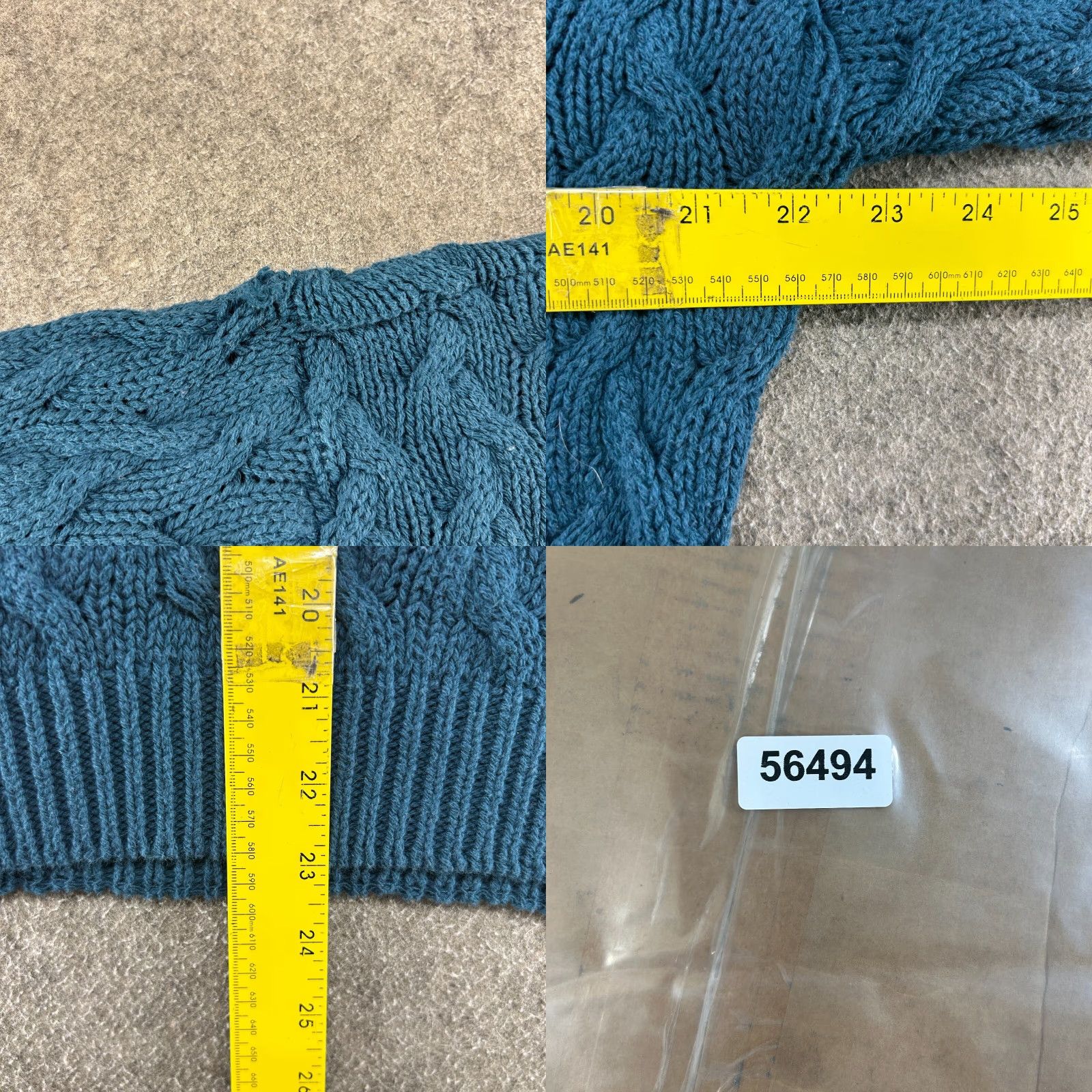 Vintage VINTAGE Basketweave Sweater Womens M Blue Crew Neck Long Sleeve Chunky Knit Fisherman USA 90s Size M / US 6-8 / IT 42-44 - 8 Thumbnail