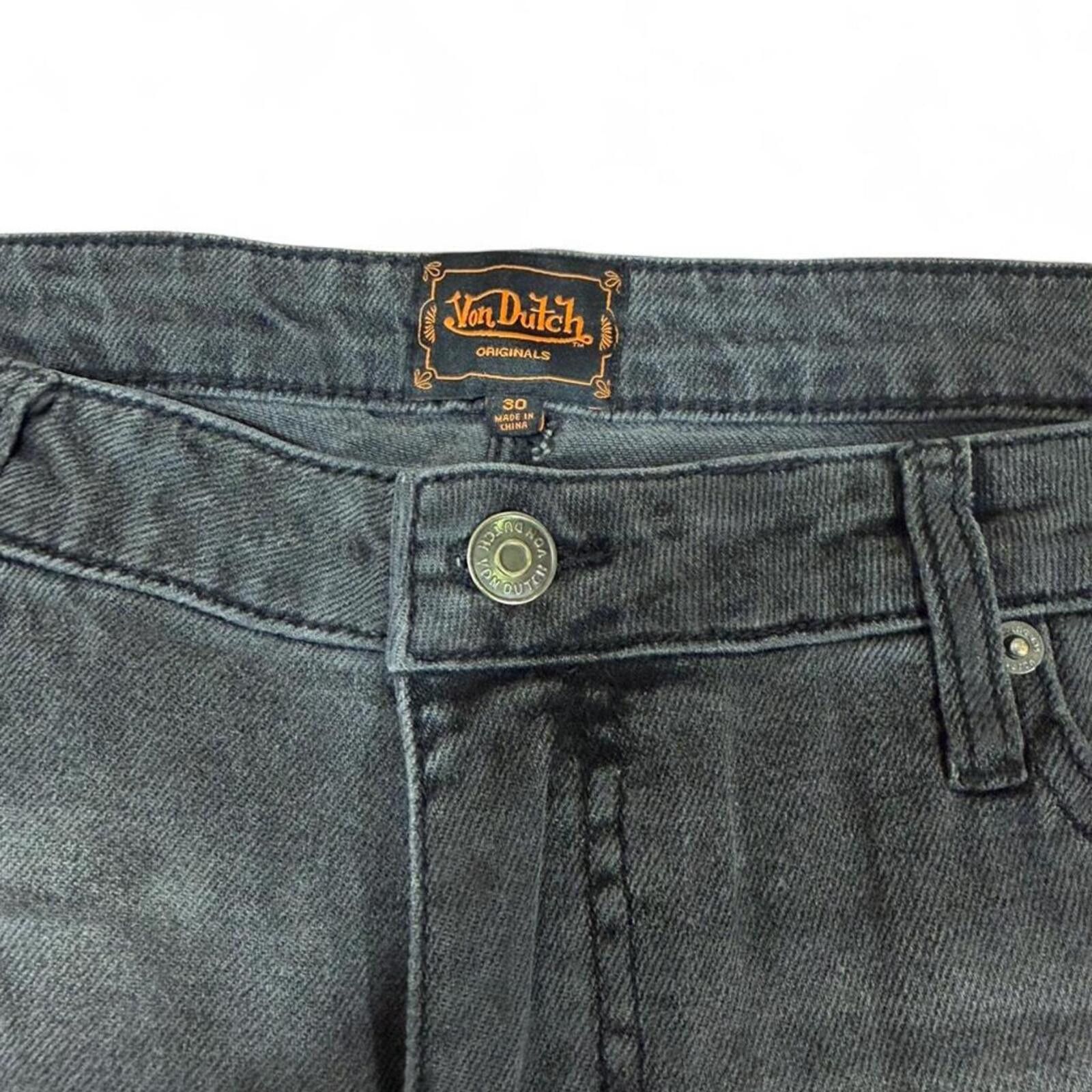 True Religion Von Dutch grey patchwork bootcut denim jeans Size 32" / US 10 / IT 46 - 4 Thumbnail