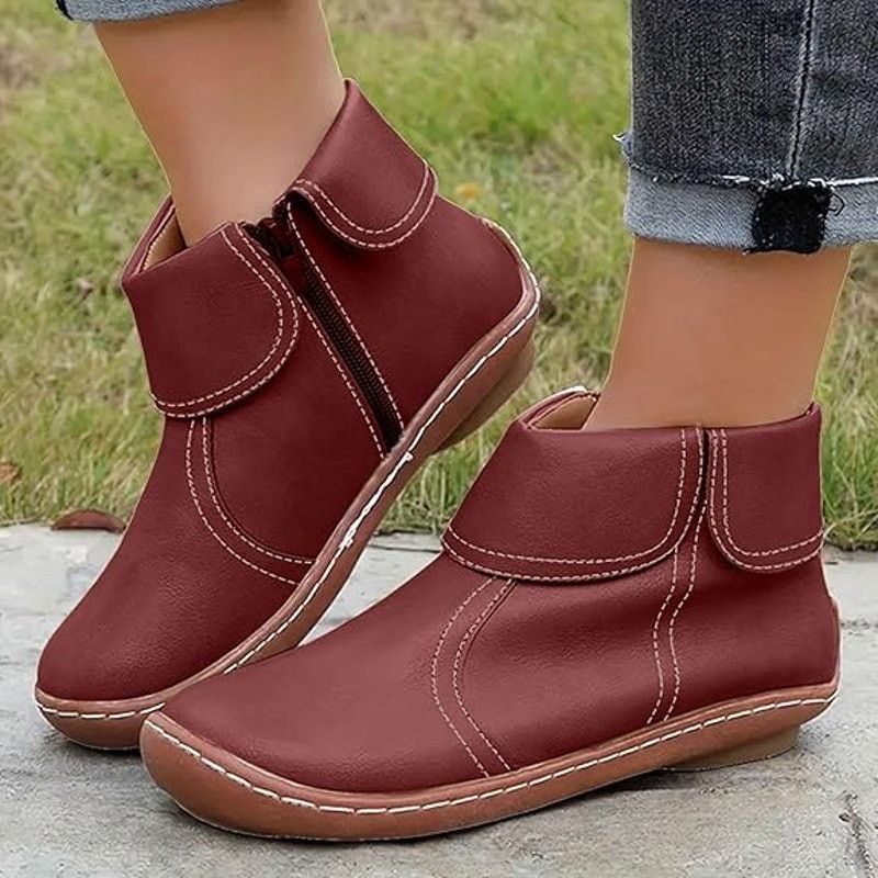 Other Fashion Womens Ankle Boot Comfortable Slip On Flat Size US 8 / IT 38 - 1 Thumbnail