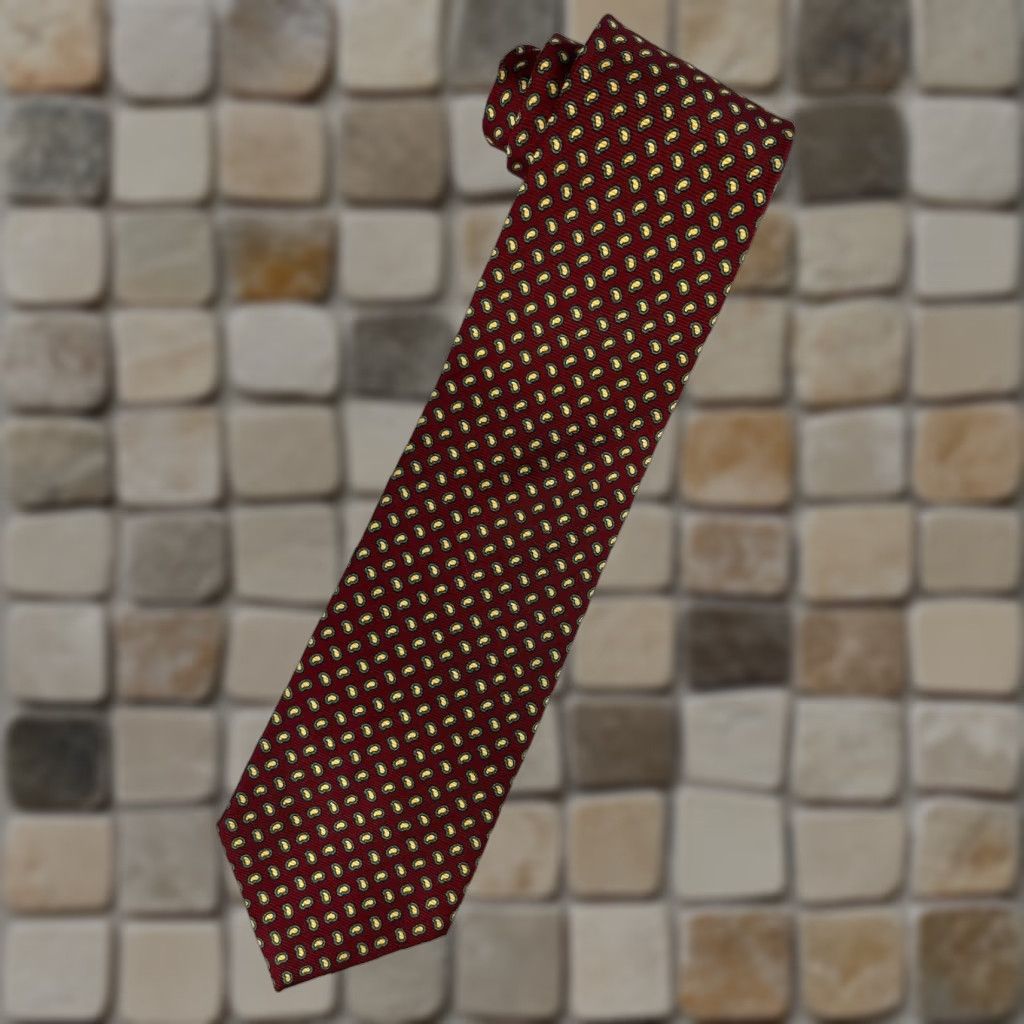 Brooks Brothers VINTAGE Brooks Brothers Makers Silk Tie Paisley Hand Made in USA Men’s Tie Wide 3.75" Maroon 56.5" S, M, L? Size ONE SIZE - 1 Thumbnail