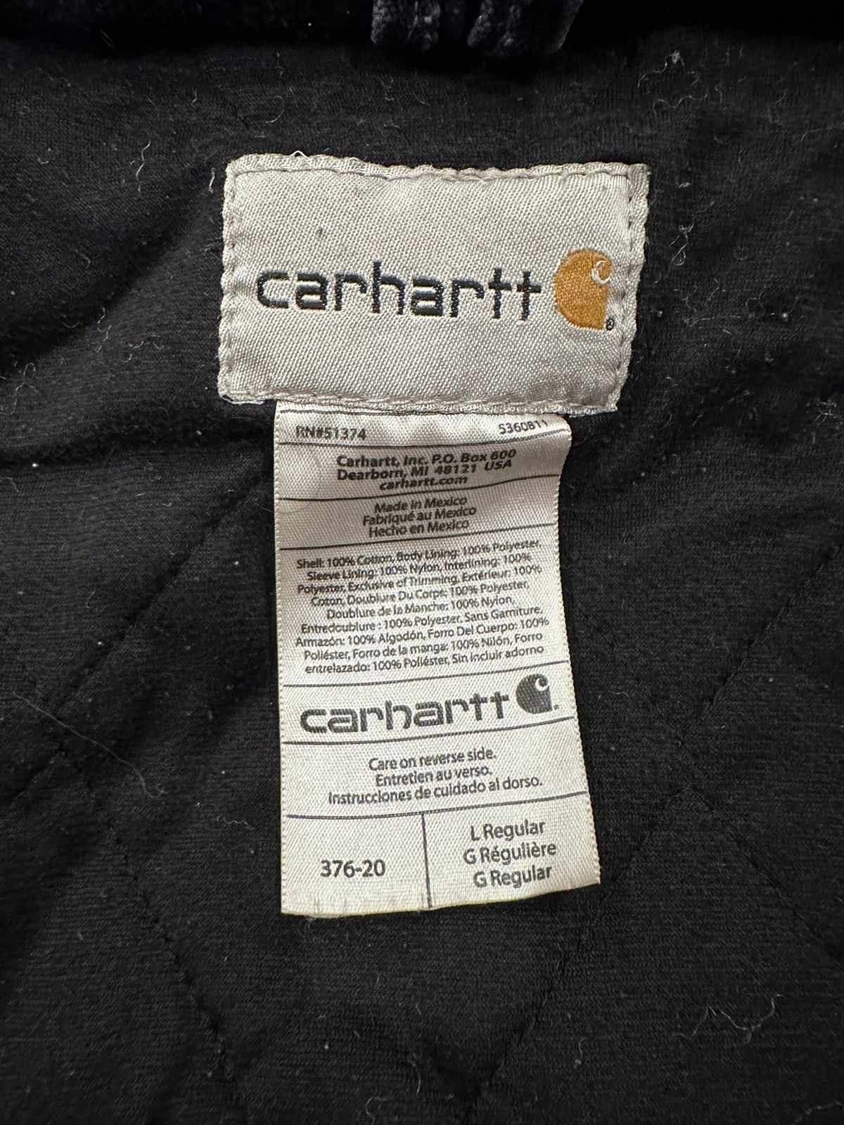 Carhartt Vintage Carhartt Faded Thrashed Hooded Distress Work Jacket Size US L / EU 52-54 / 3 - 18 Thumbnail