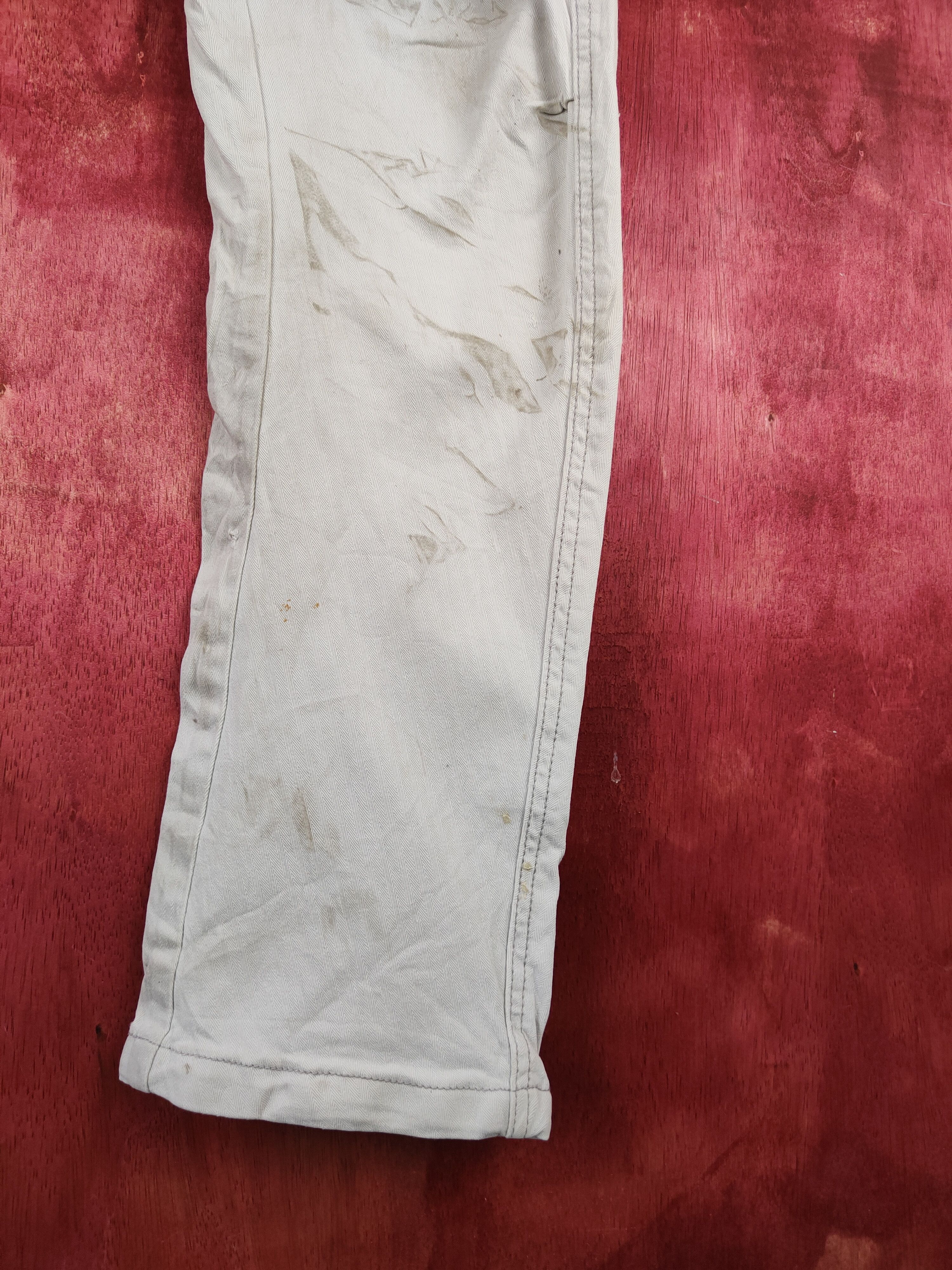 Japanese Brand I'z Frontier White Multipocket Tactical Cargo Pants #S1292 Size US 33 - 8 Thumbnail