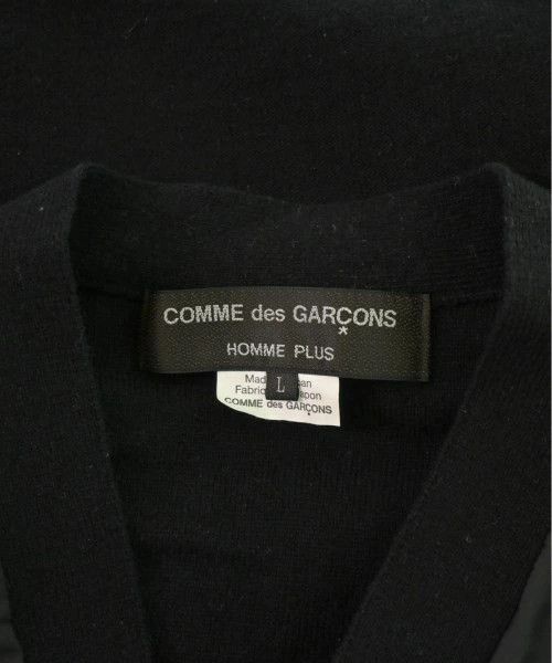 Comme des Garcons Homme Plus Sweater Cardigan Wool Button Up V-neck Plain Black Size US L / EU 52-54 / 3 - 5 Thumbnail